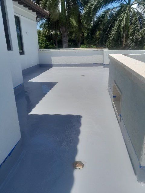 Santa Fe Clay Barrel tile, and Sika Waterproofing by BOB HILSON & CO INC