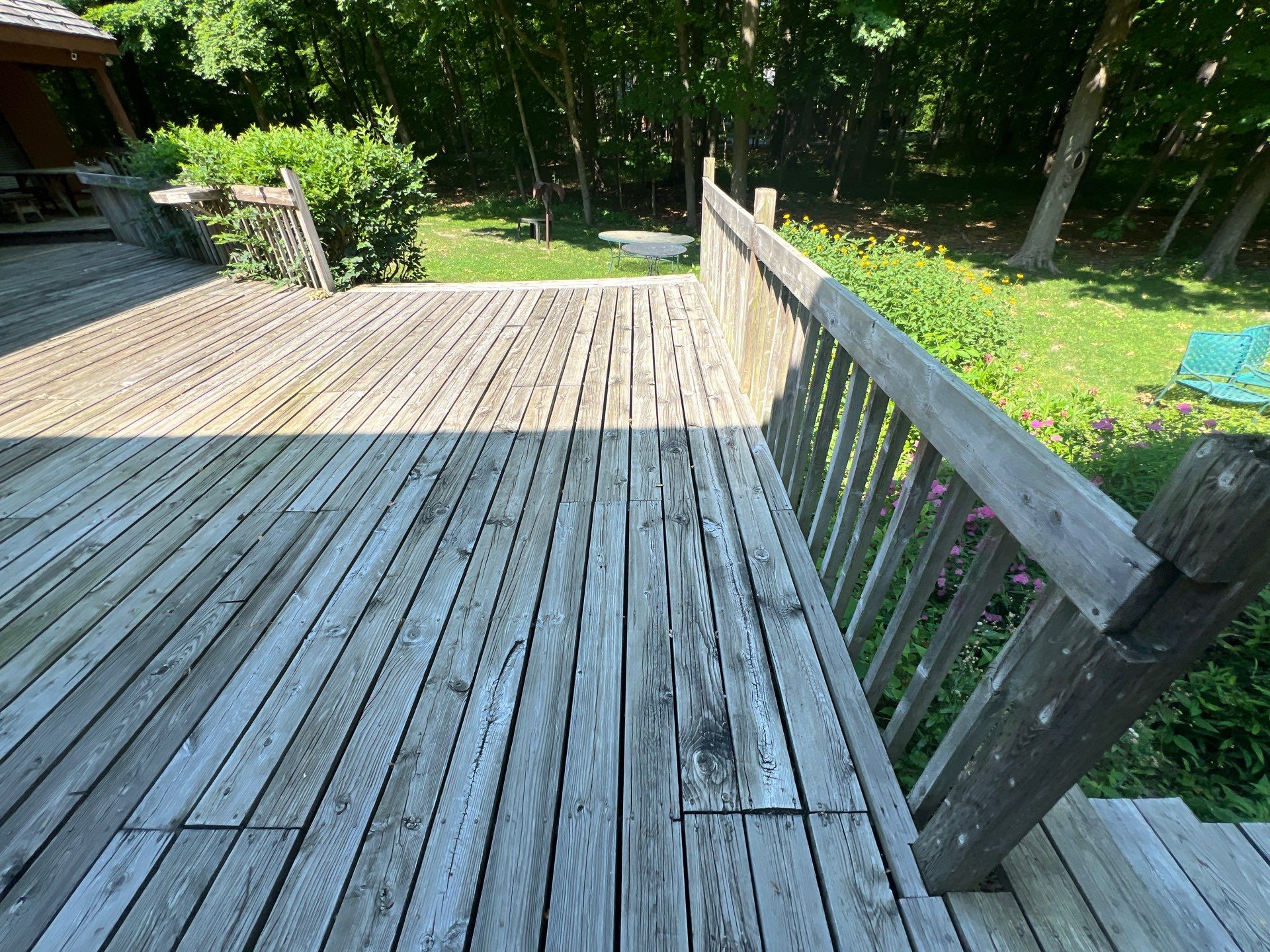 Deck, Patio, and Tennis Court Cleaning by Northern Power Washing LLC.
