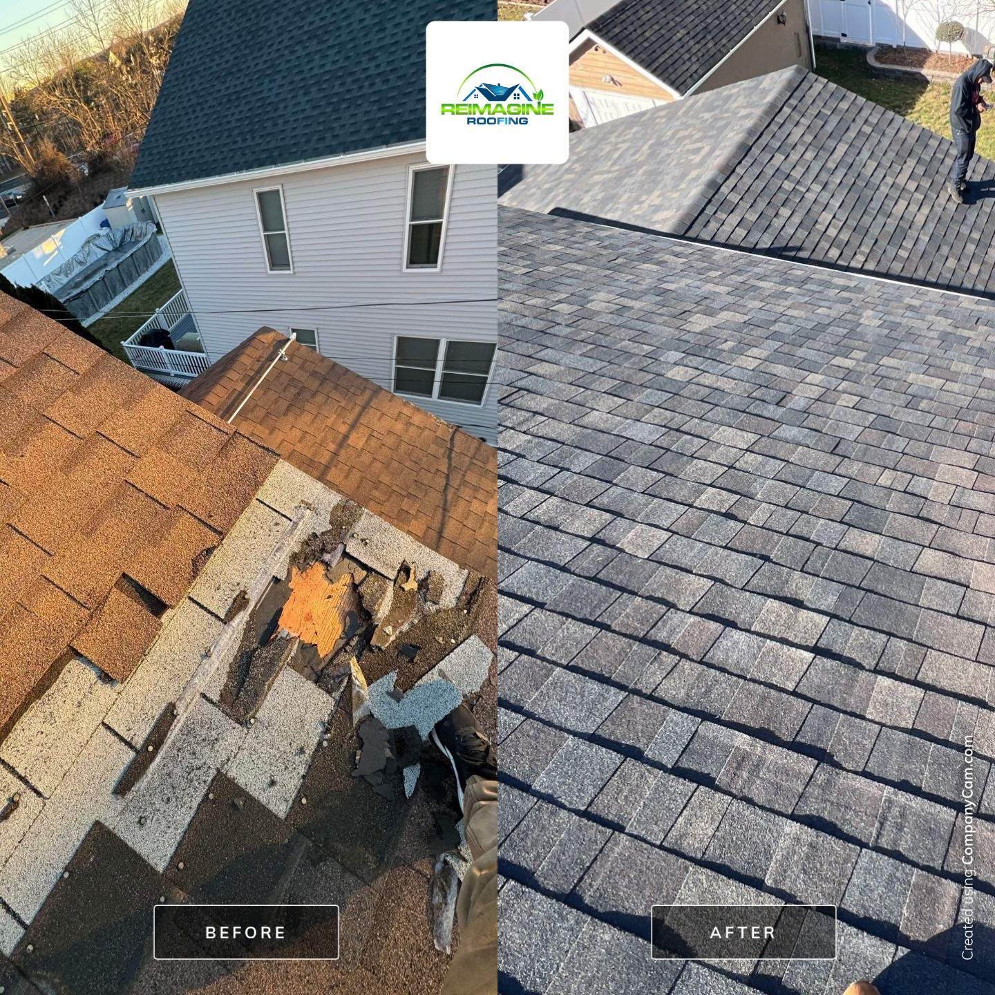 Estate Gray Shingles by Reimagine Roofing