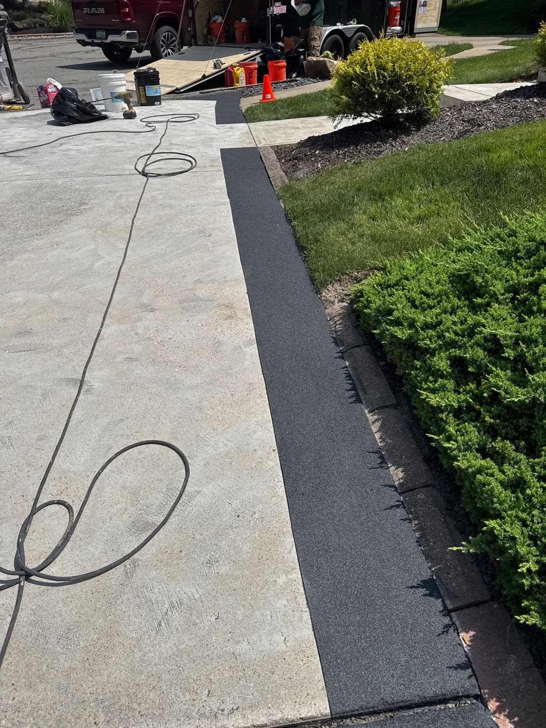 Driveway Walkway Patio Project in Canonsburg by Floors in a Day, Inc