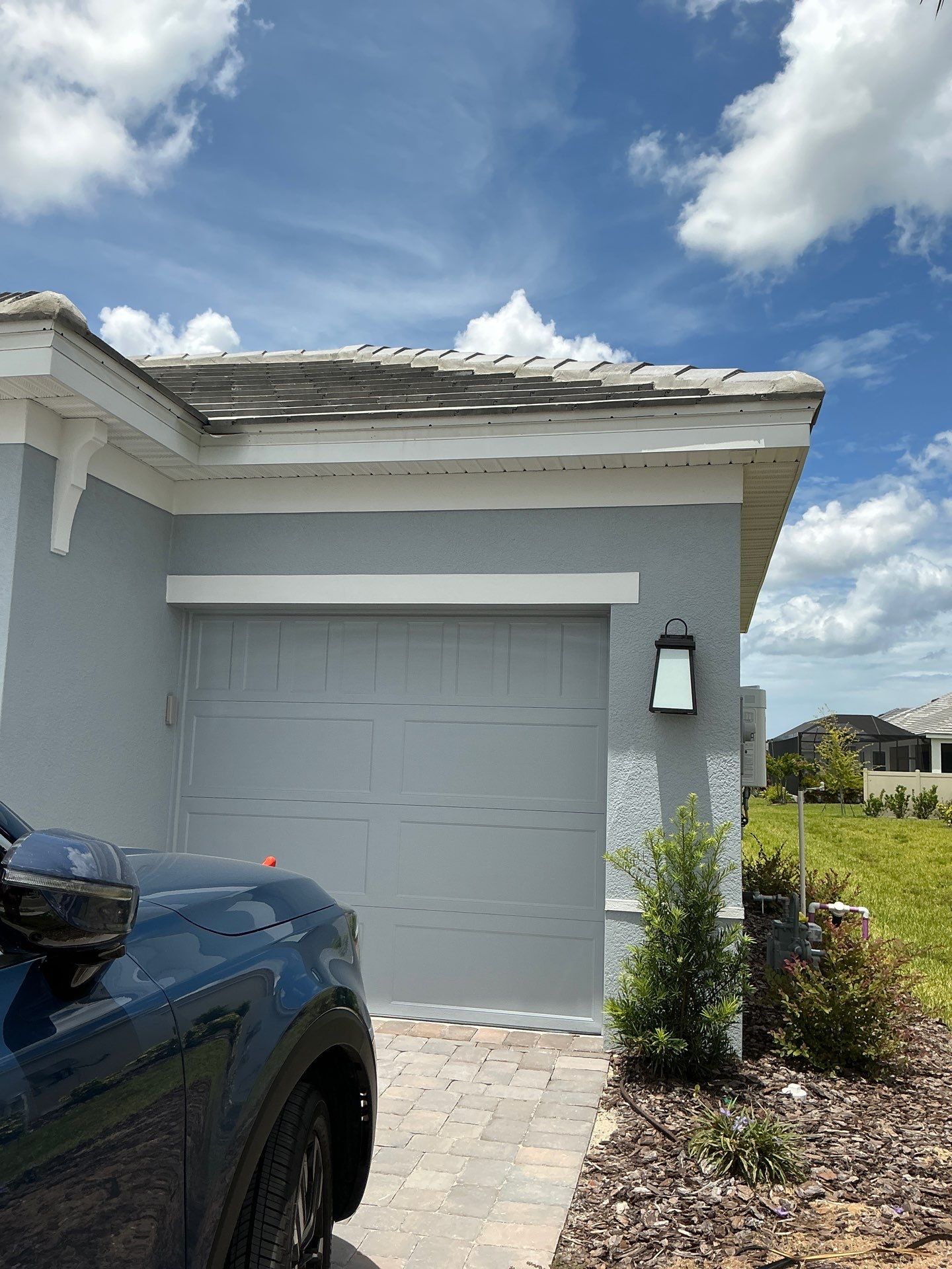 6-INCH White Gutter Installation in Palmetto FL by Gutter Professors