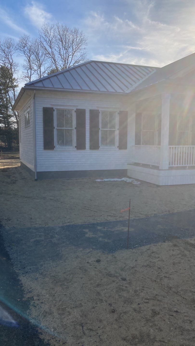Waquoit, MA Gutter Installation using 6" Half Round Galvalume Gutter by Gutter Pro Enterprises