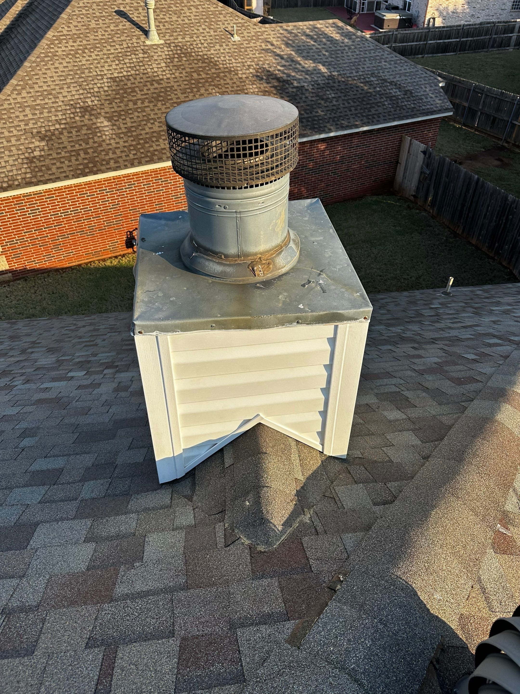 chimney repair in Yukon by McCann's Roofing and Construction