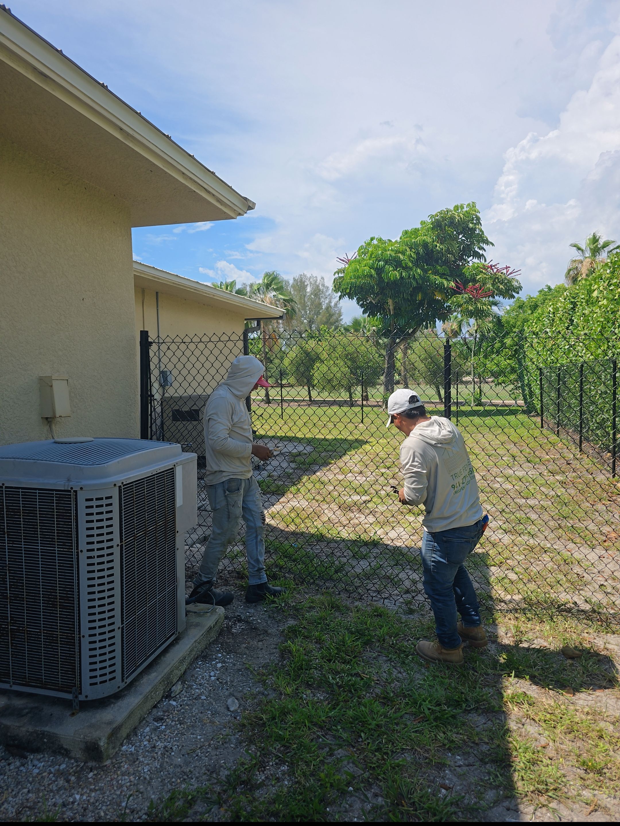 Black Aluminum Picket Fence Installation in Marco Island by True Fence LLC
