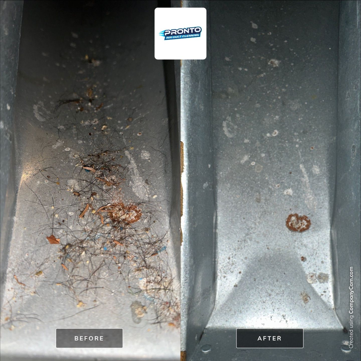Vent Cleaning and Code Approved Transition Dryer Duct by Pronto Air Duct Cleaning