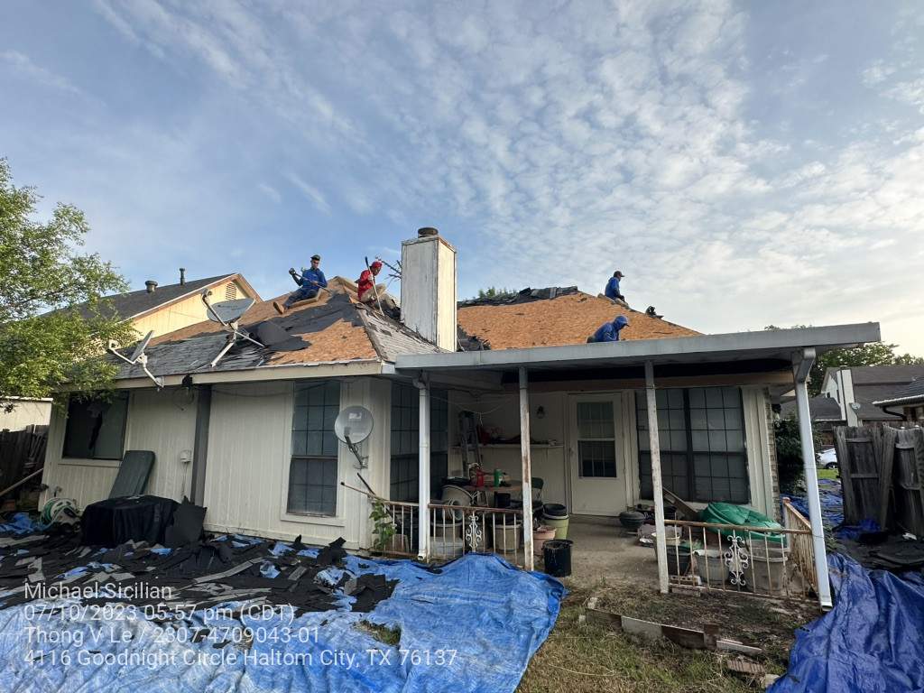 Project in Haltom City by Zeus Exteriors