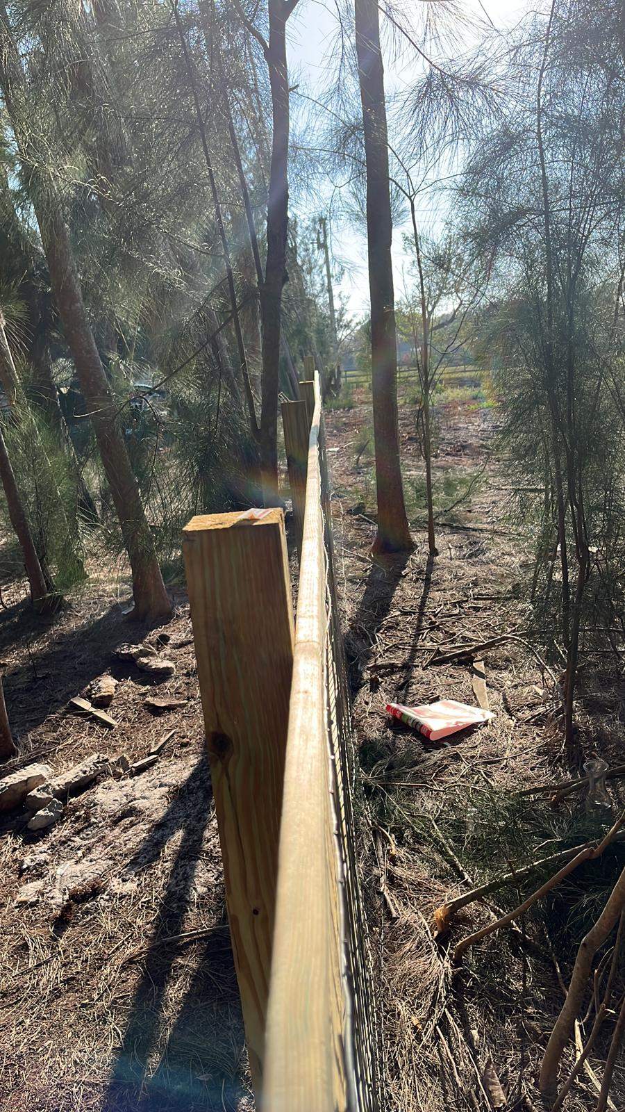 Custom Wood Farm Fence with Welded Wire Mesh in Nokomis by True Fence LLC