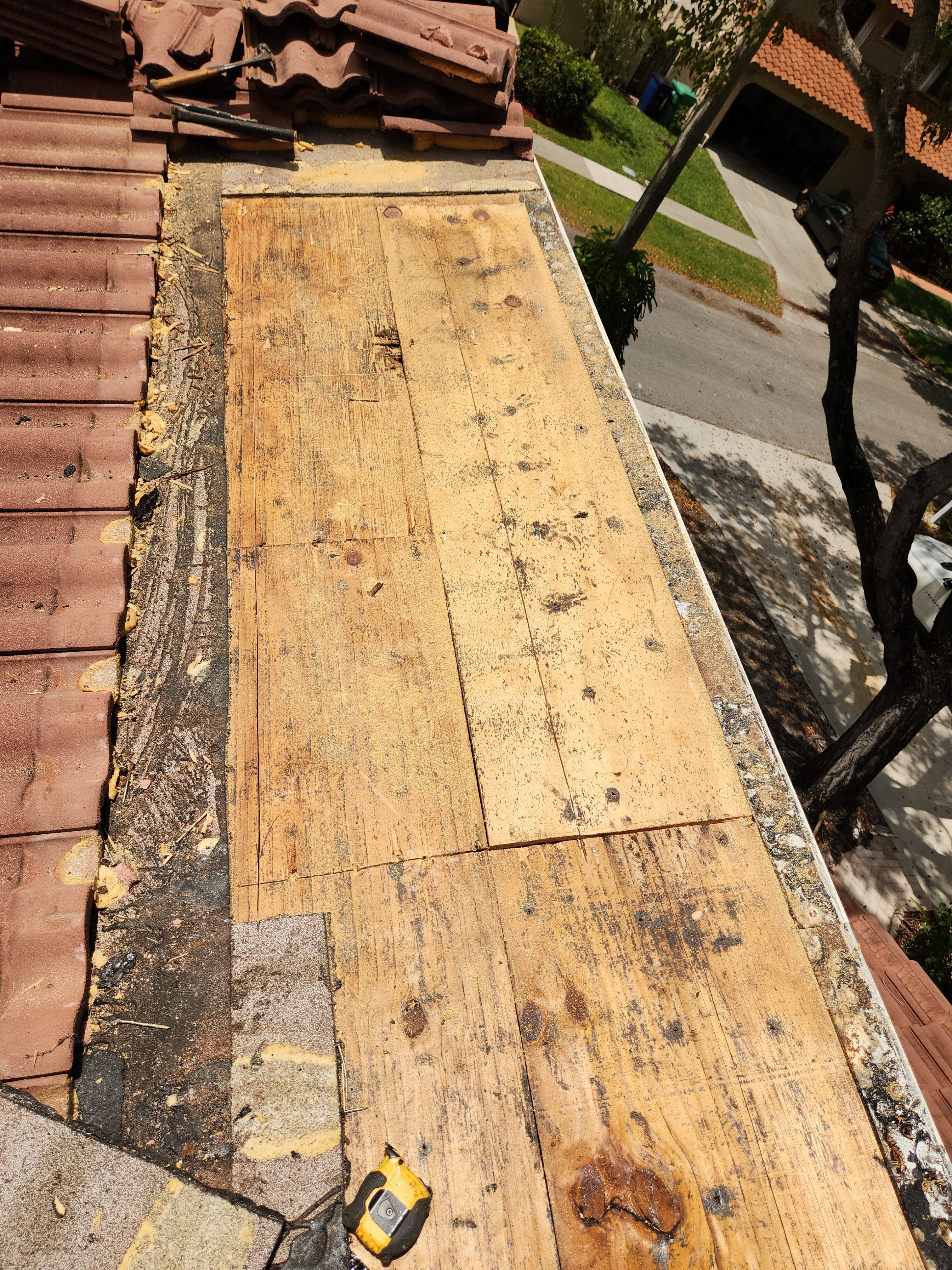 Clay Tile Roof Leak Repair and Sheathing Replacement in Hollywood by Aastro Roofing