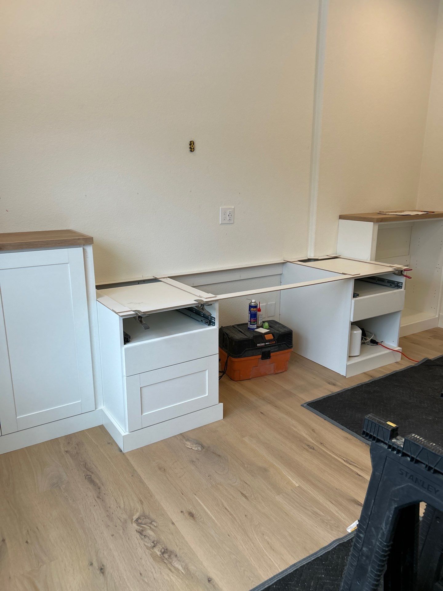 Two-Tone Home Office Built-in - Erie, Colorado by Concept 32, Inc.