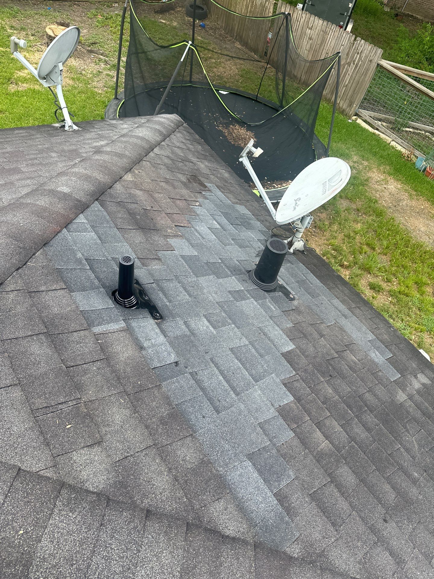 Hail Damage using Owen's Corning Duration (Lifetime) Shingles by Roof Repair Company