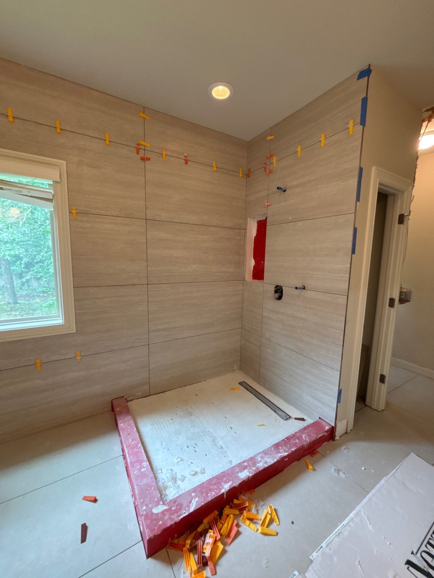 Master bathroom renovation using Free standing tub by Prudencio