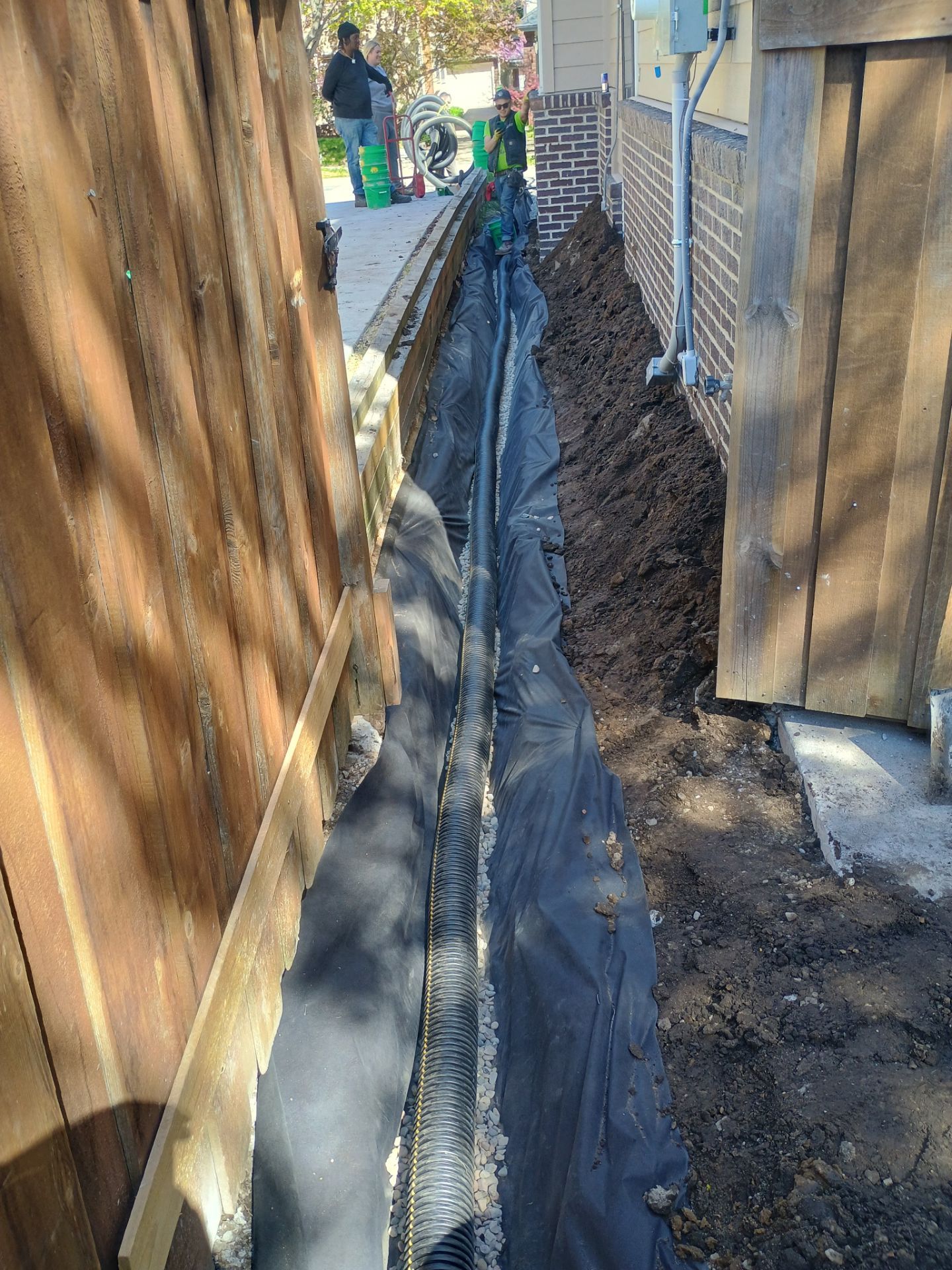 Foundation Drainage Board & French Drain in Southwest Minneapolis by Waterproofing Northeast
