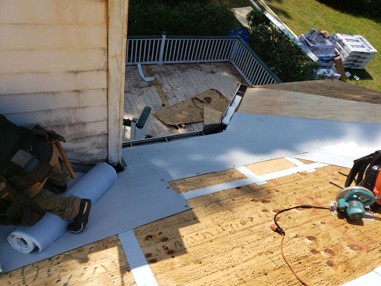 Residential Roofing Installation using Roof Replacement by American Roofing & Construction LLC