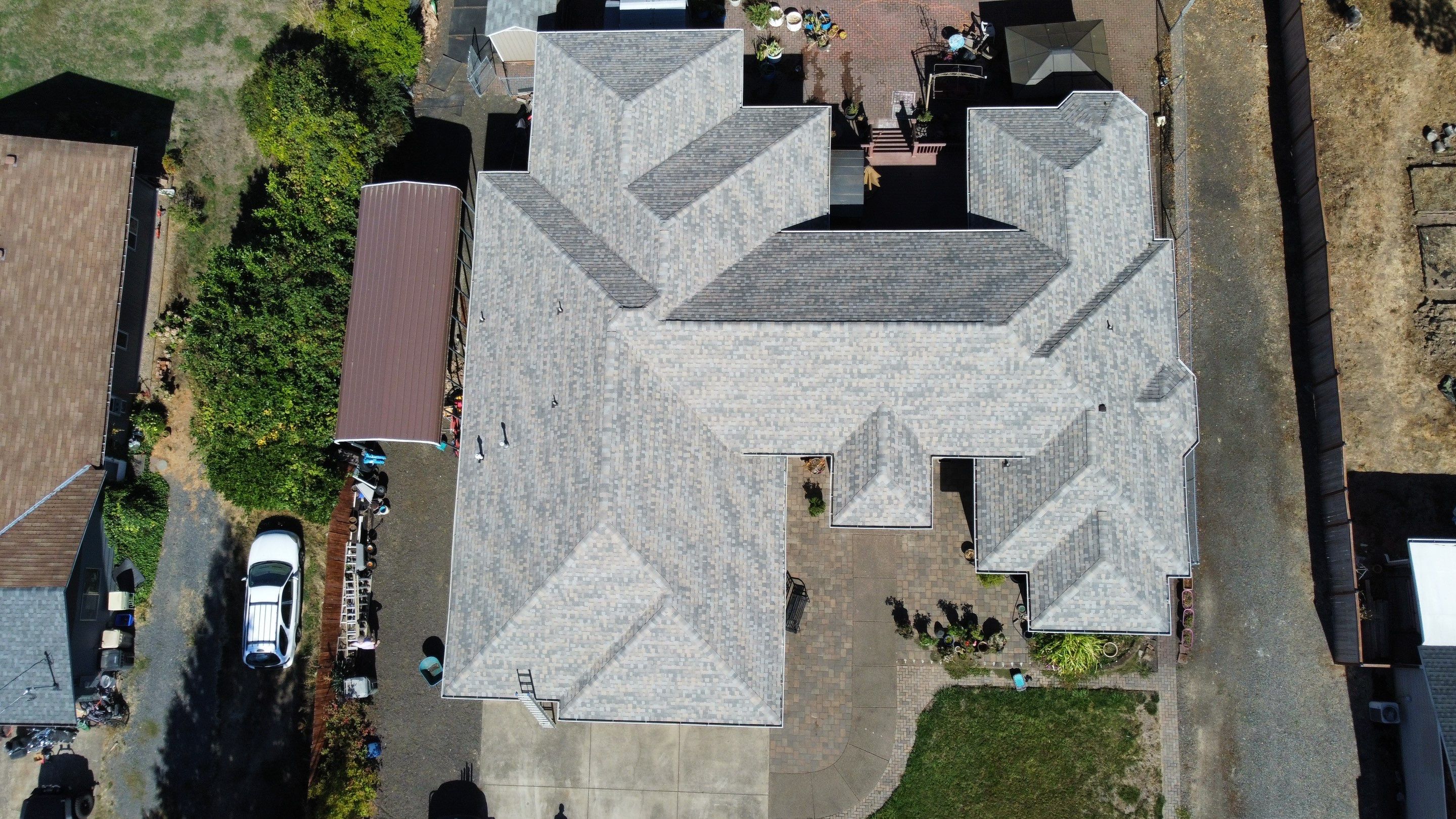 Residential Roofing Installation using IKO Dynasty (Color: Biscayne) by Orezona Building & Roofing Company, Inc.
