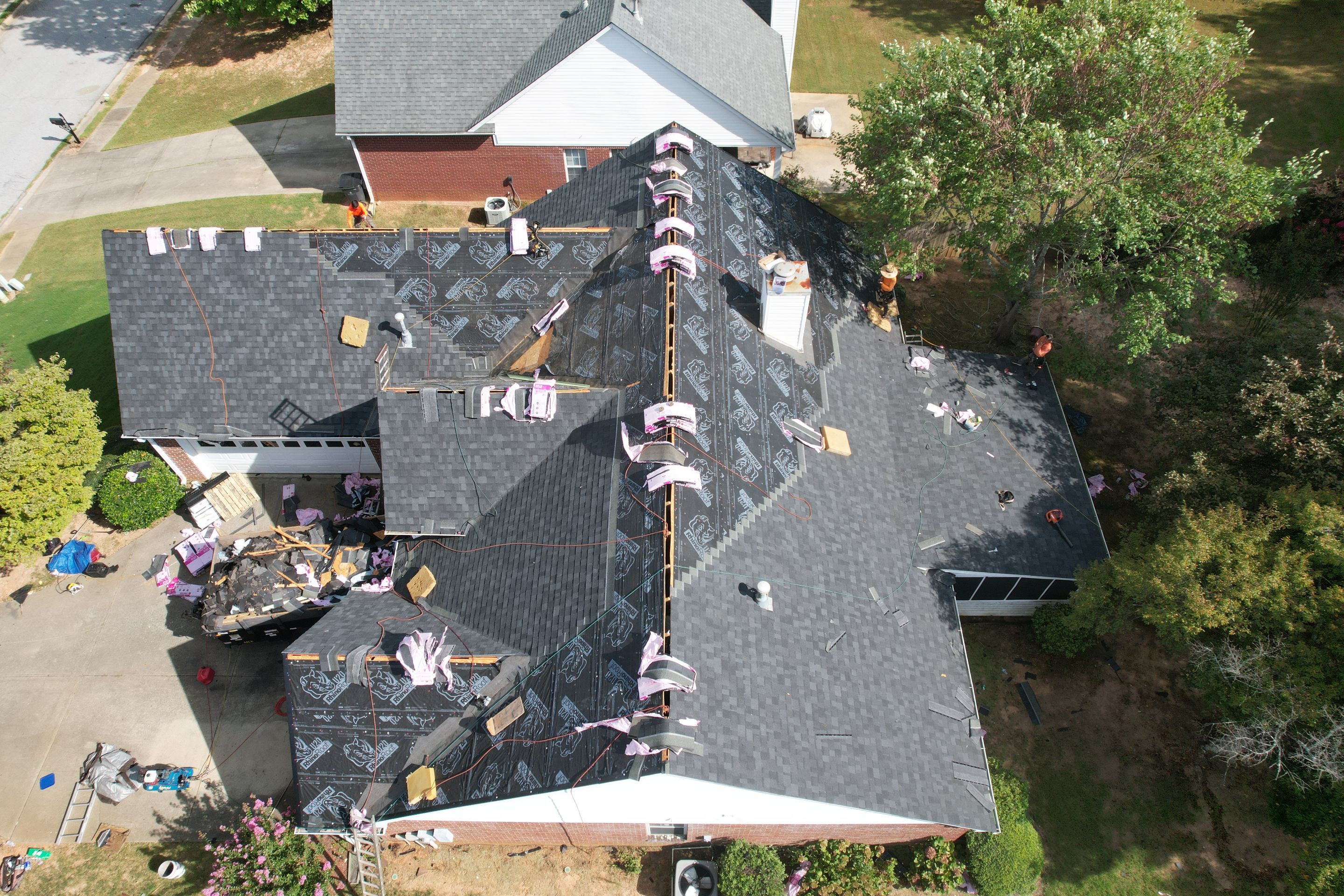 Residential Roof Replacement using Owens Corning Onyx Black by Inspector Roofing and Restoration