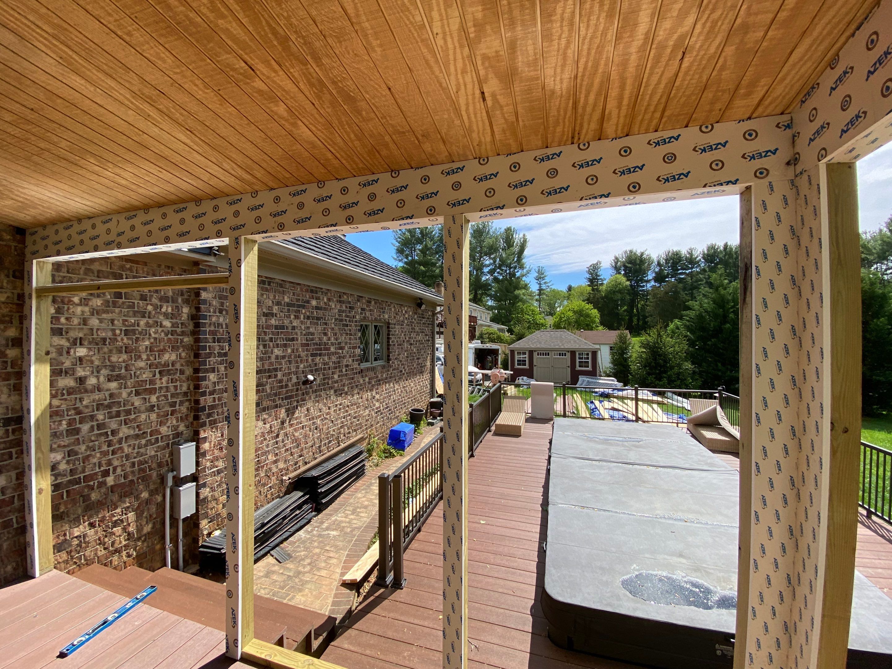 Deck/Screen porch Transformation using Timbertech by The Smet Companies, LLC