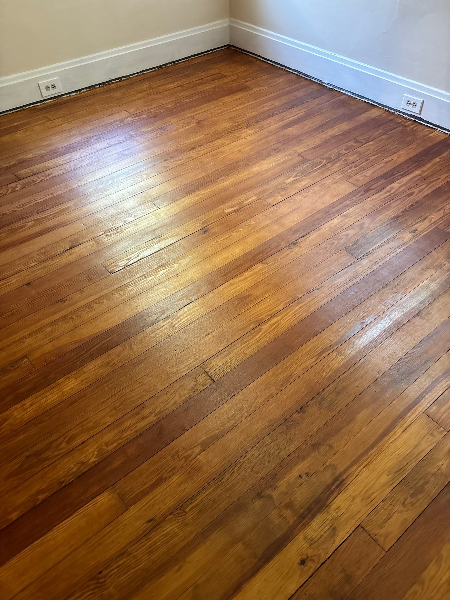 Refinished Honey Hardwood Flooring Throughout Latonia Home by Footprints Floors Kentucky