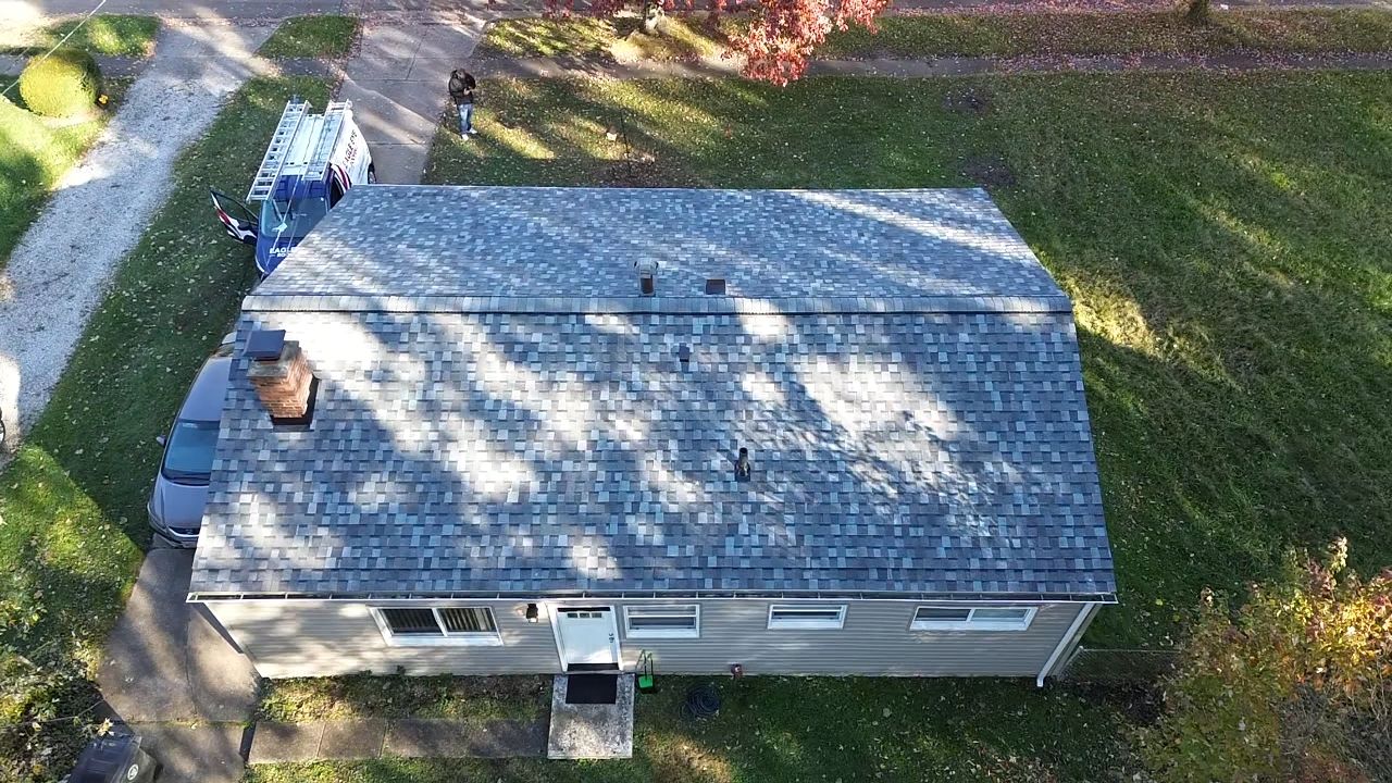 Atlas Pinnacle, Color, Coastal Granite, Drip Edge, Color, Black by Eagle Eye Roofing