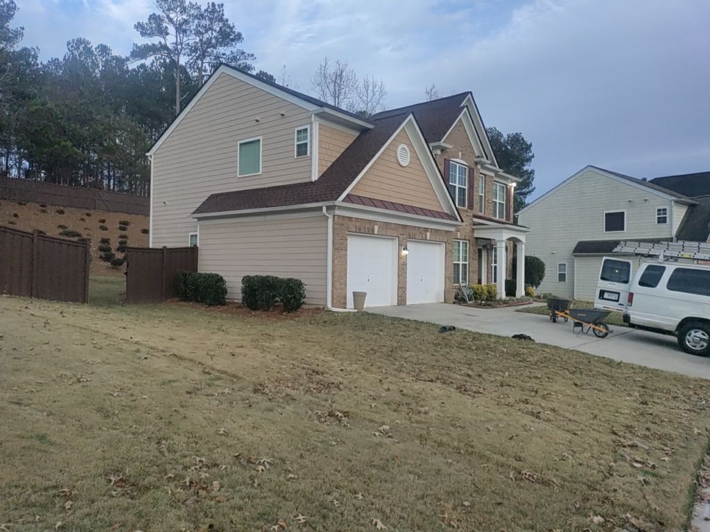 Residential Roofing Installation using Timberline HDZ Hickory  by Inspector Roofing and Restoration