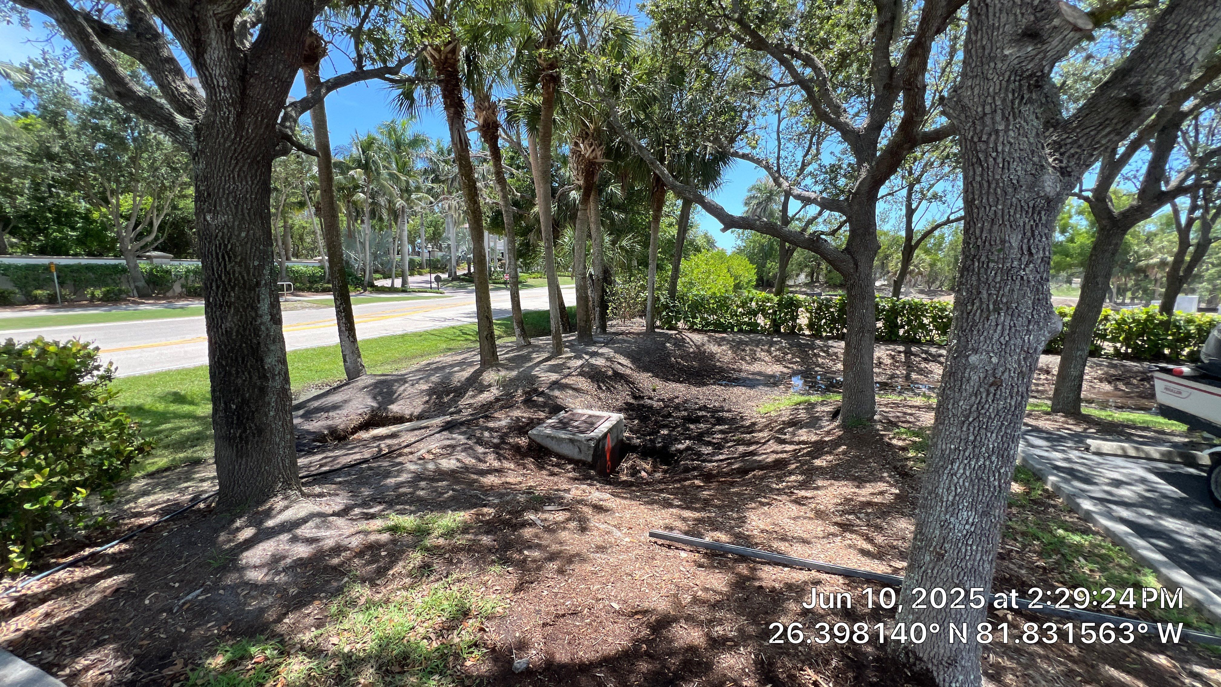 Pelican Landing Beach Parking Lot Stormwater System Maintenance by Don Mar, Inc. Storm Water Solutions