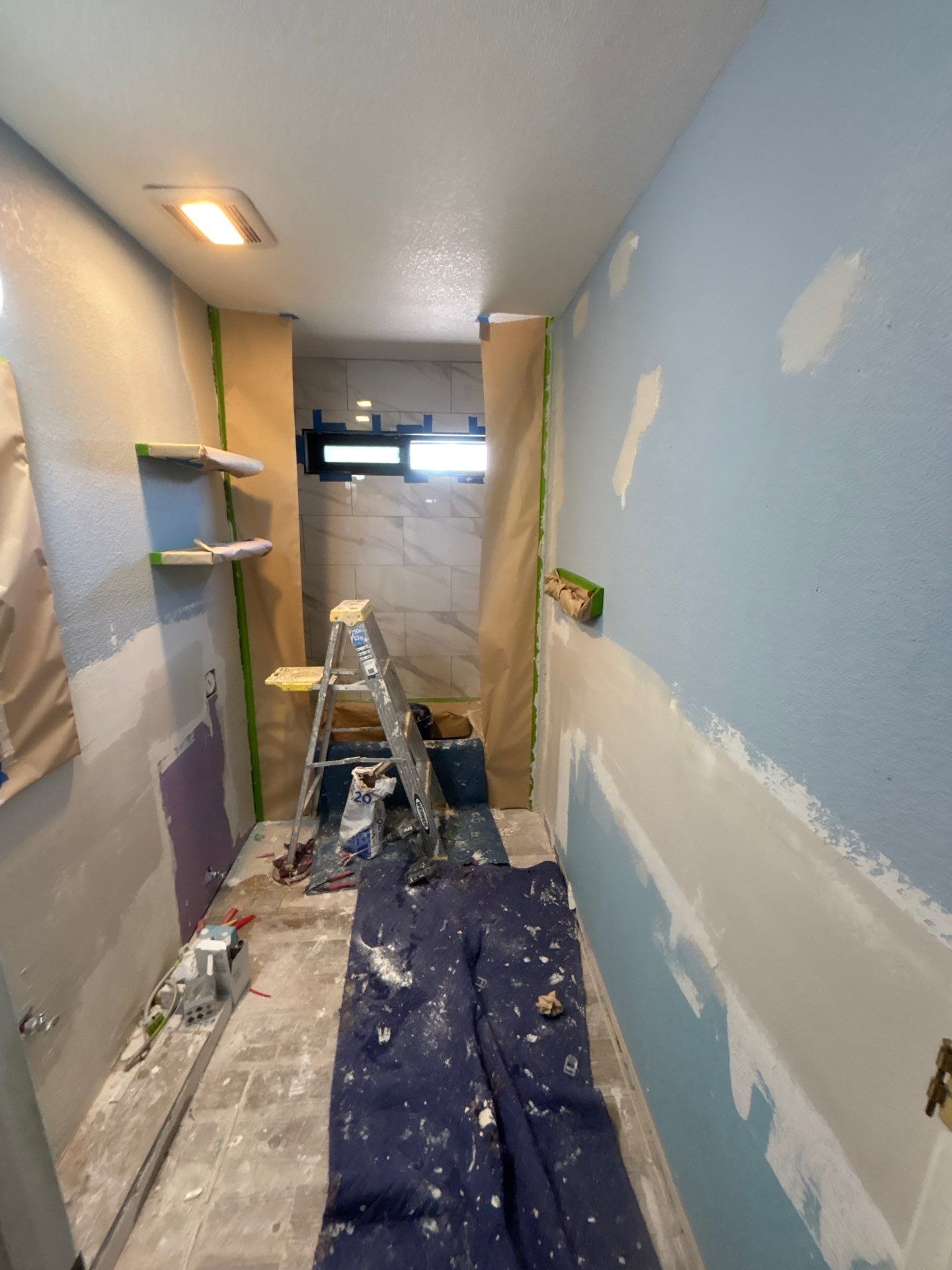 Bathroom Remodel with New Shower and Vanity by SC Remodeling