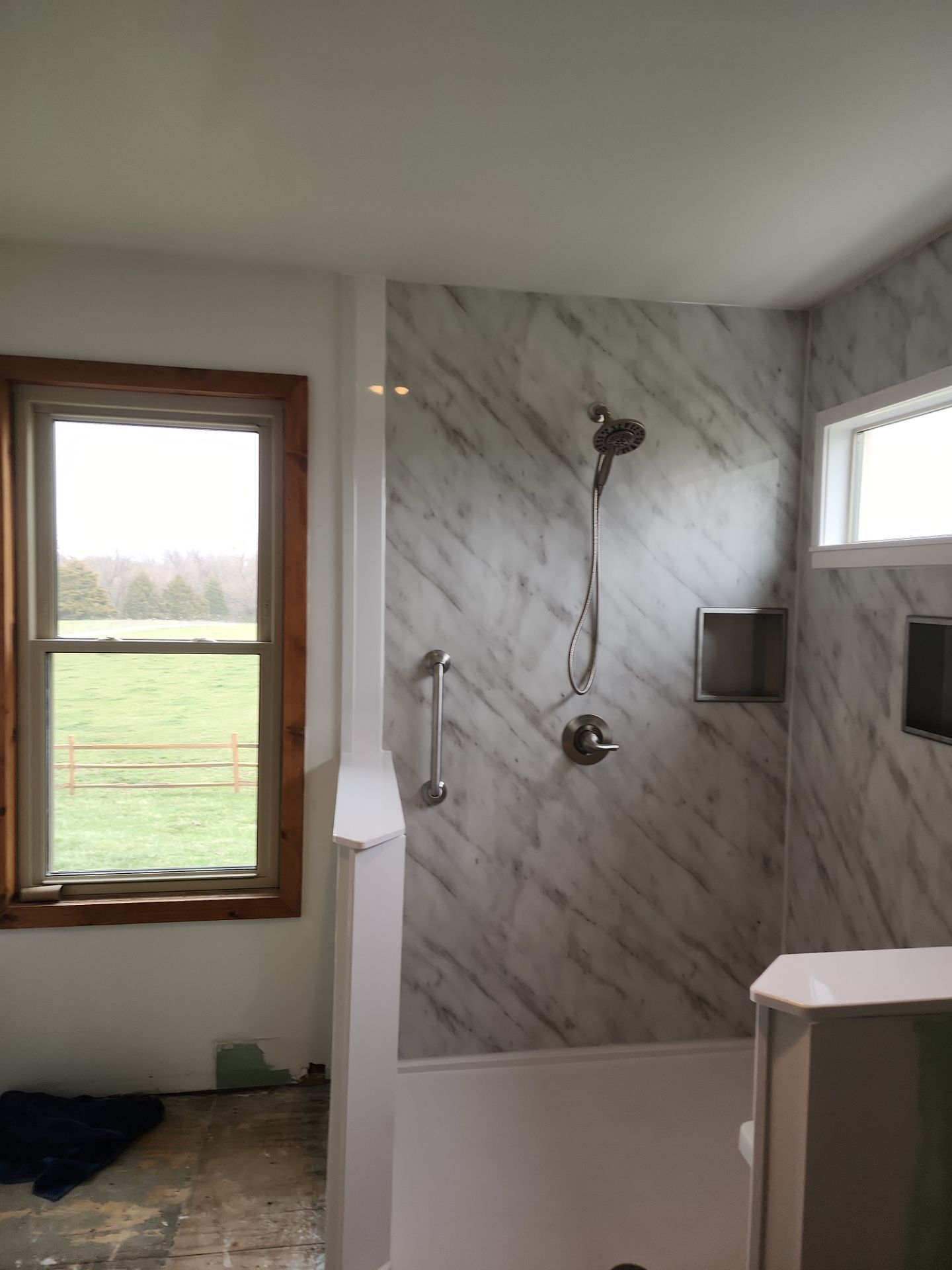Bathroom Remodel using Shower Base by The Shower Company