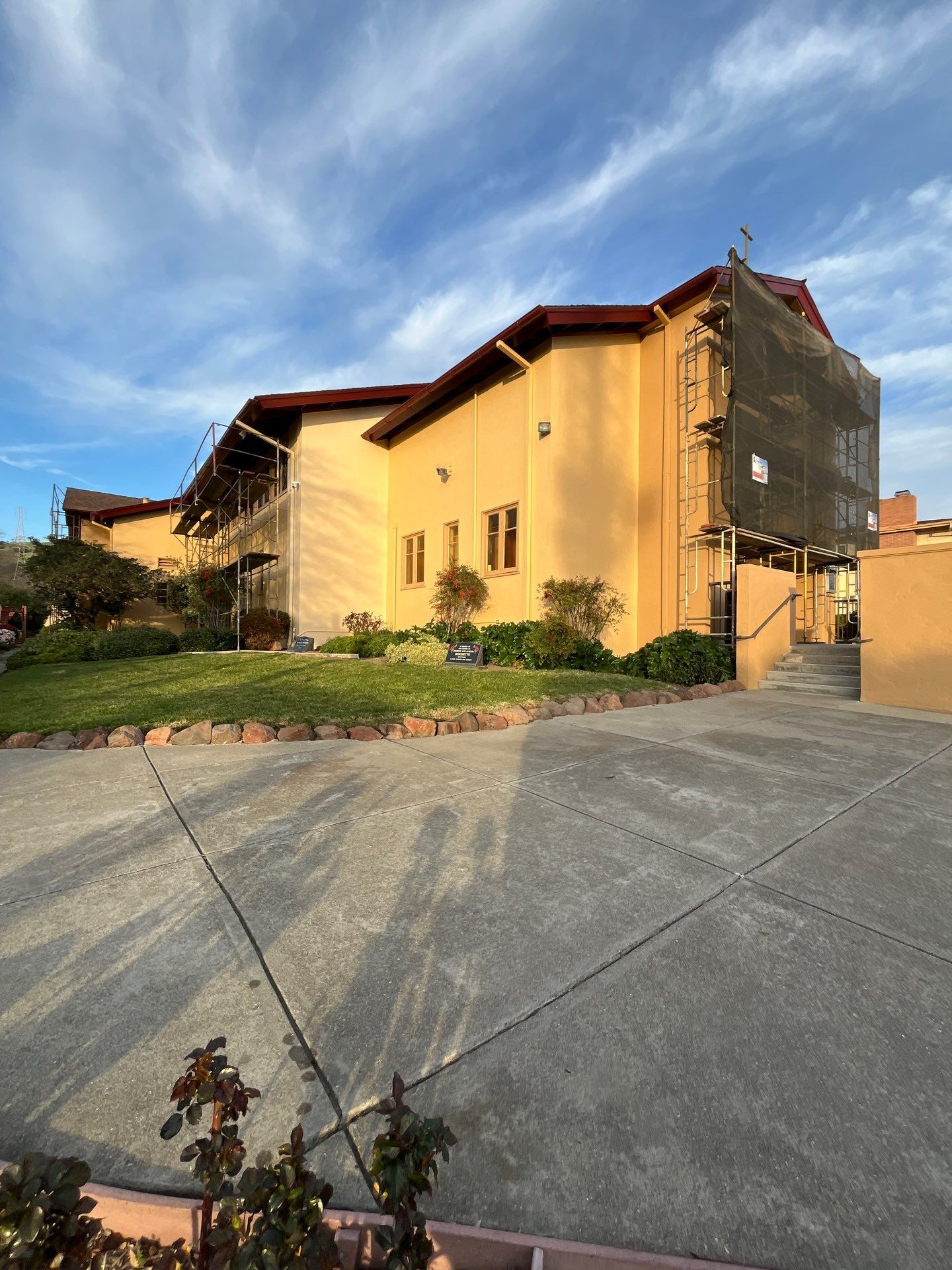 Assumption church San Leandro  by Herrera’s Bay Area Painting inc.