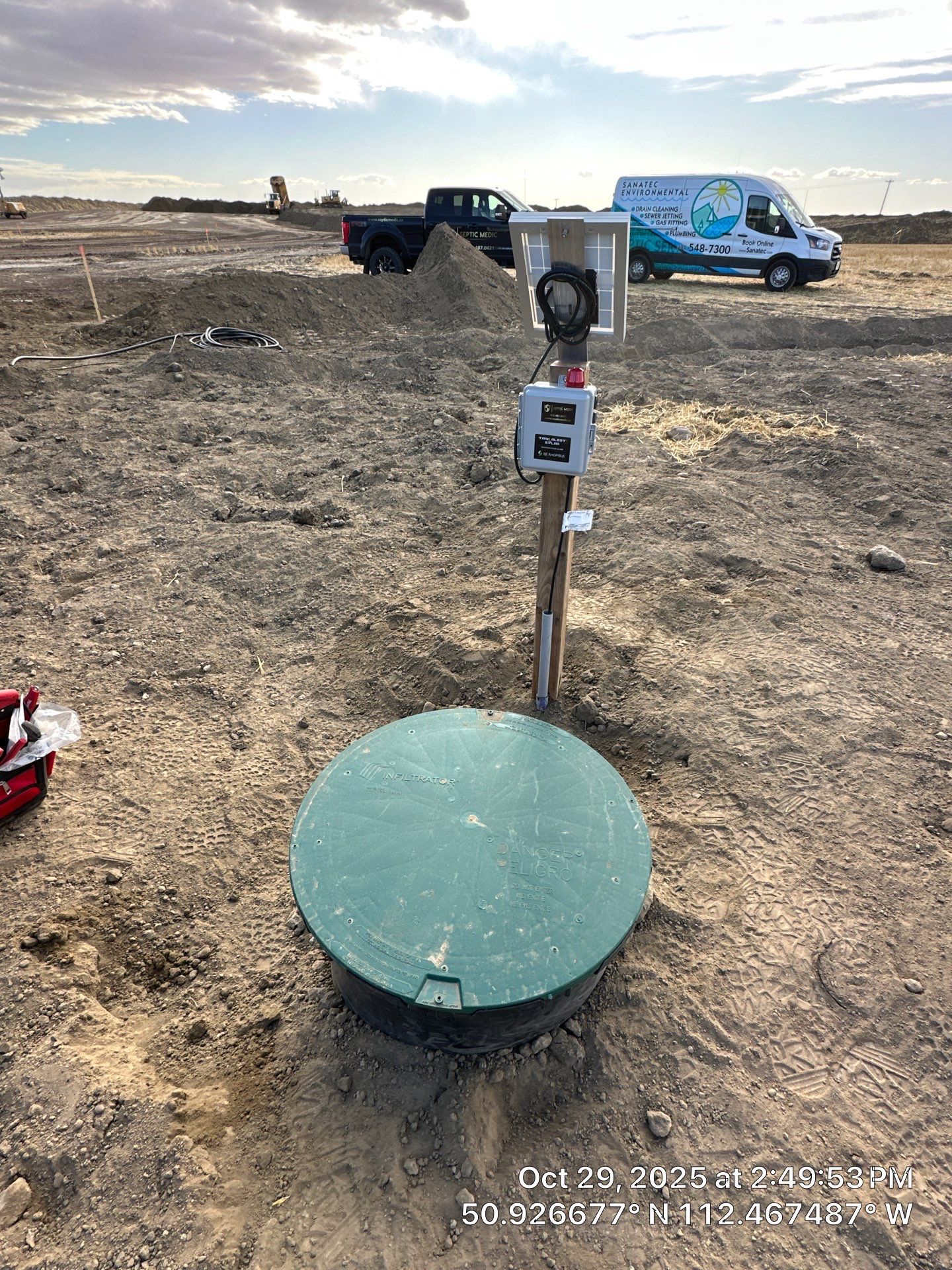 Full Septic System Installation With Polyethylene Tanks In Alberta by Septic Medic Inc.