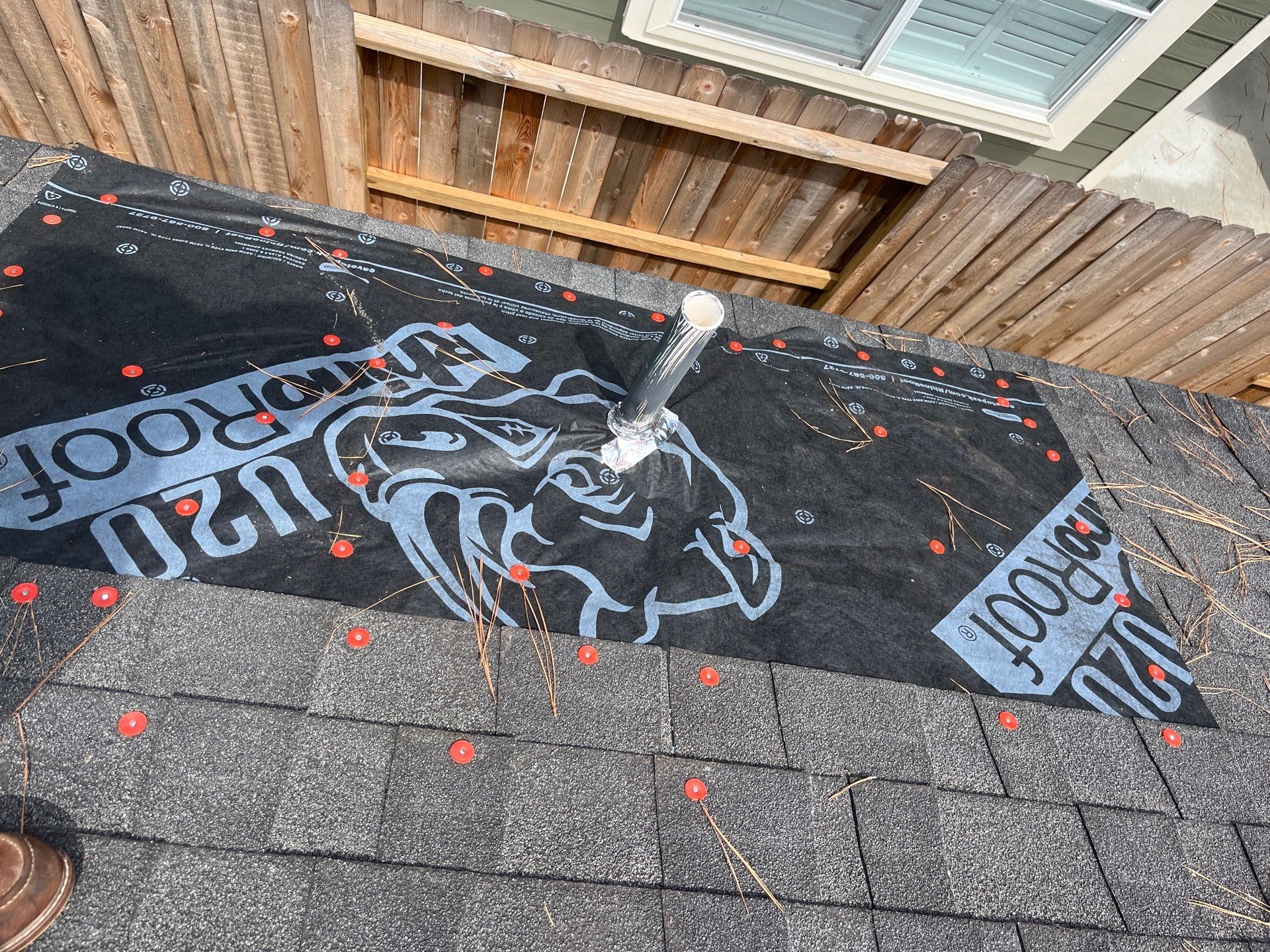 Hail Damage using Owen's Corning Duration (Lifetime) Shingles by Roof Repair Company