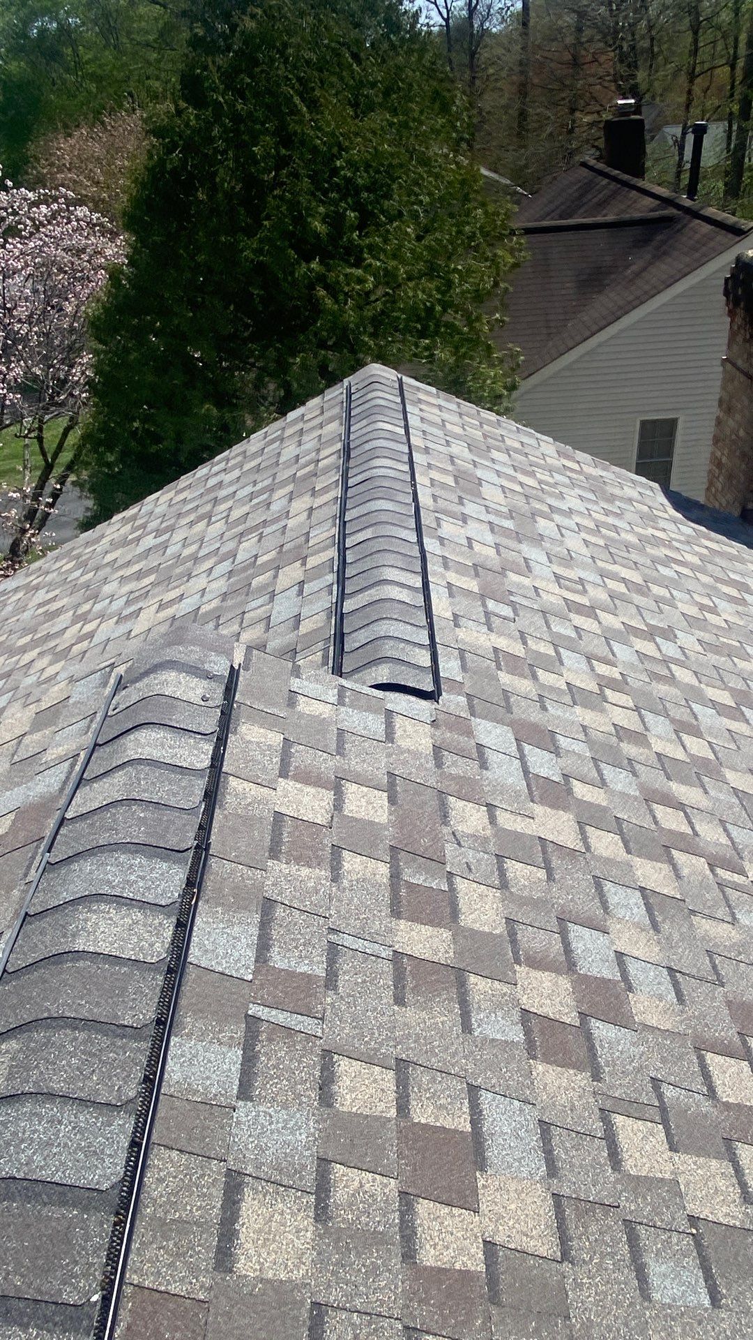 Burke: Residential Roof Replacement with CertainTeed Landmark Pro in Max Def Weathered Wood by RM Banning, Inc.