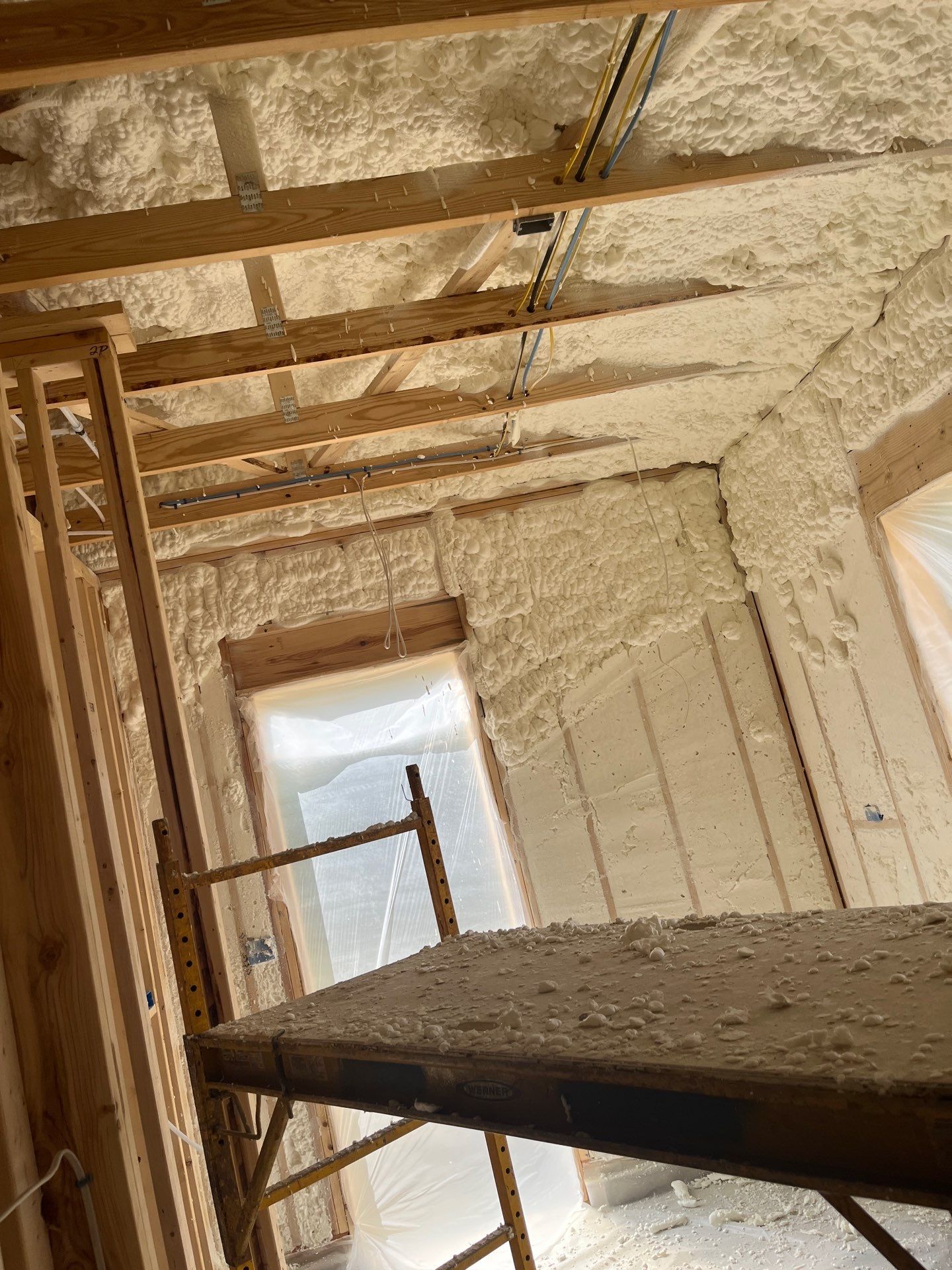 New Construction using open cell spray foam by NYS Foam & Energy