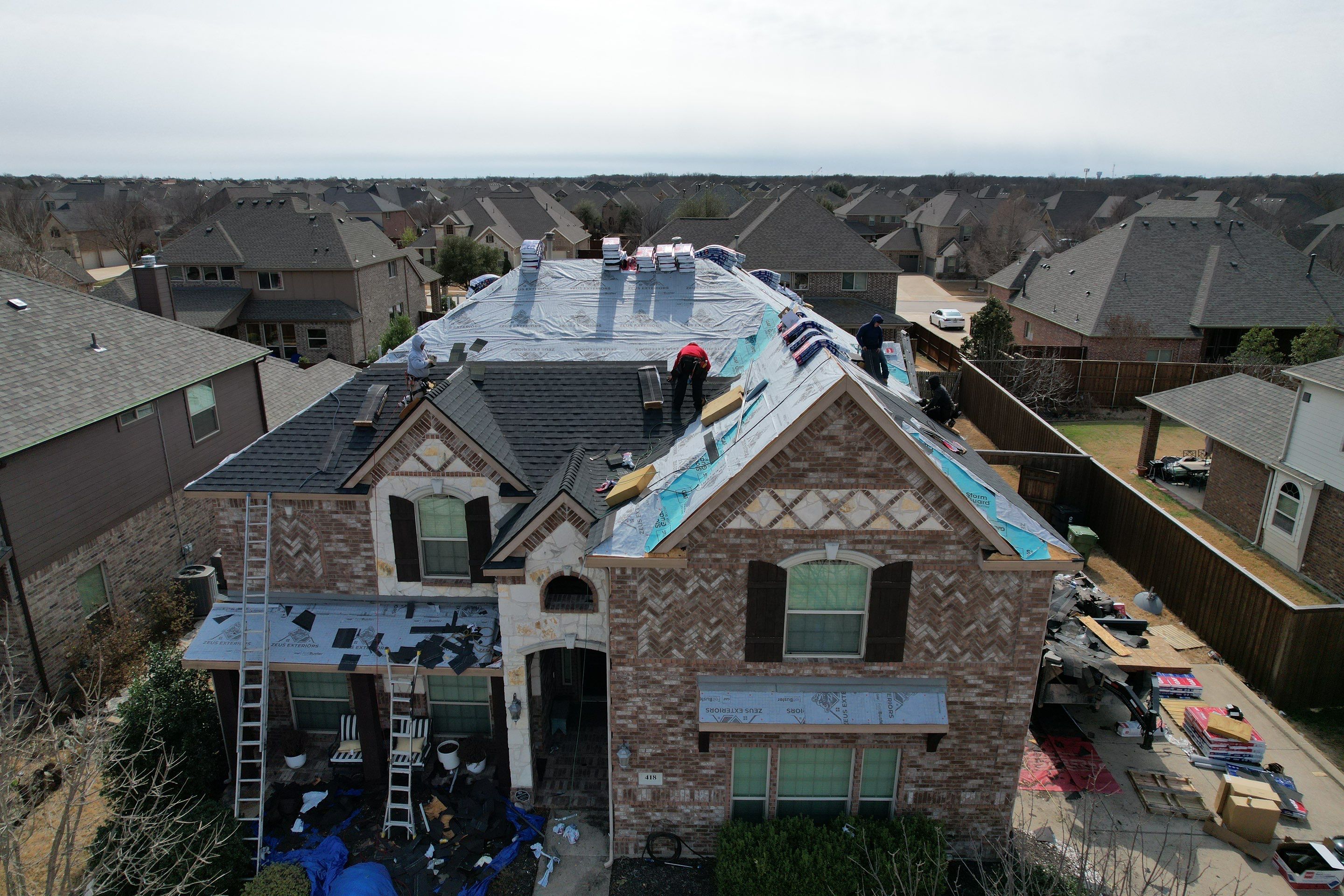 Project in Murphy by Zeus Exteriors