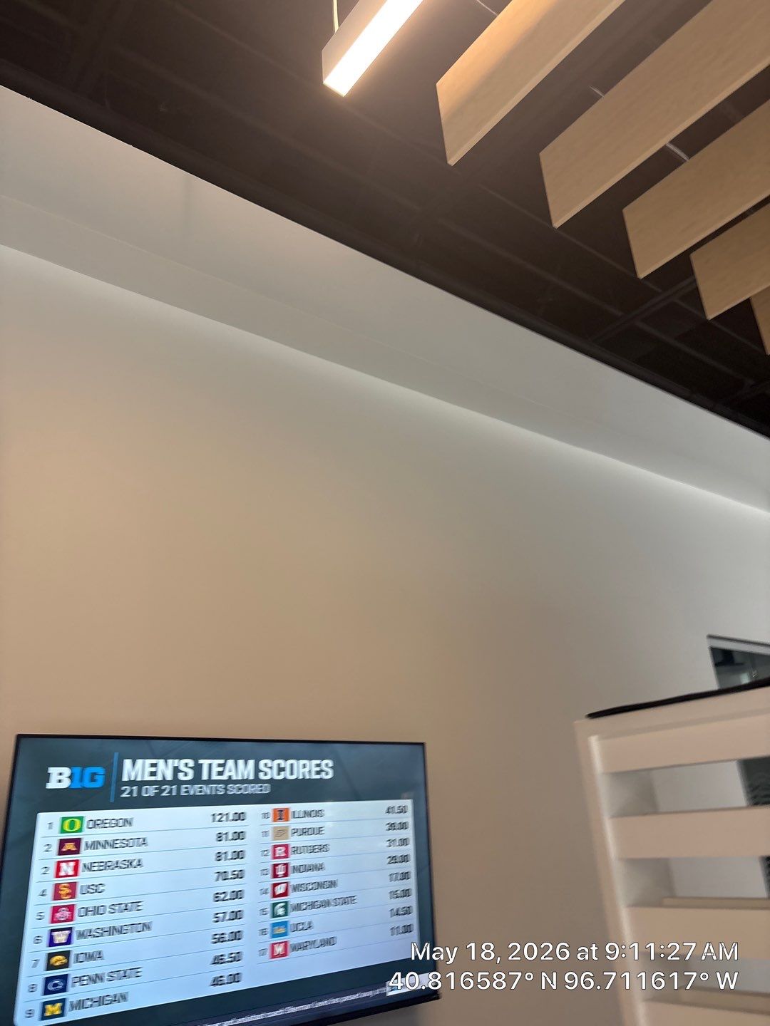 Modern Office Interior Fit-Out with Acoustic Baffles in Lincoln by CompanyCam Sales Demo