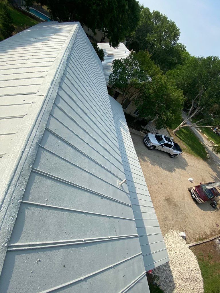 Metal roof clean & coating by Cool Roofs