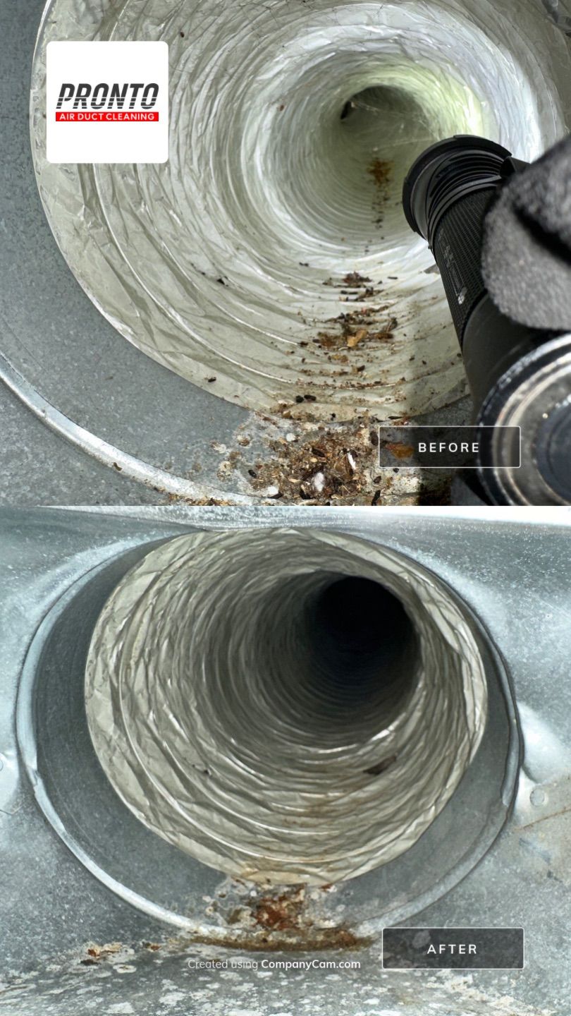 Air duct cleaning using Hypervac by Pronto Air Duct Cleaning