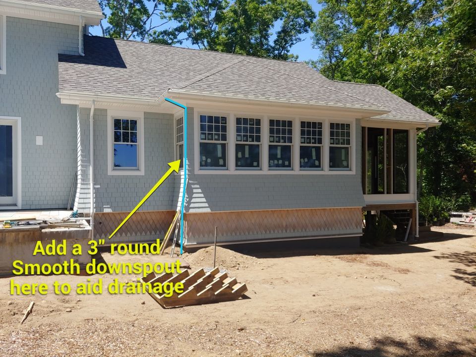 East Falmouth, MA Gutter Installation using 6" Half Round Aluminum Gutter by Gutter Pro Enterprises