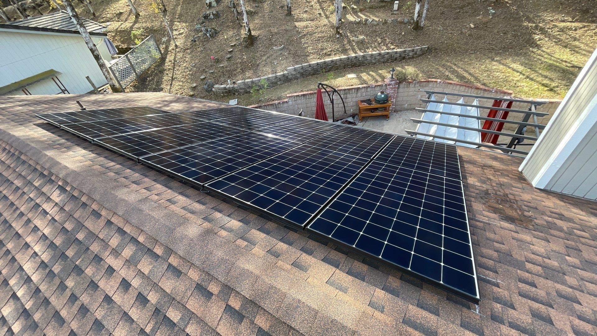 Solar Panel Installation using Solar Panels by Byers Enterprises 