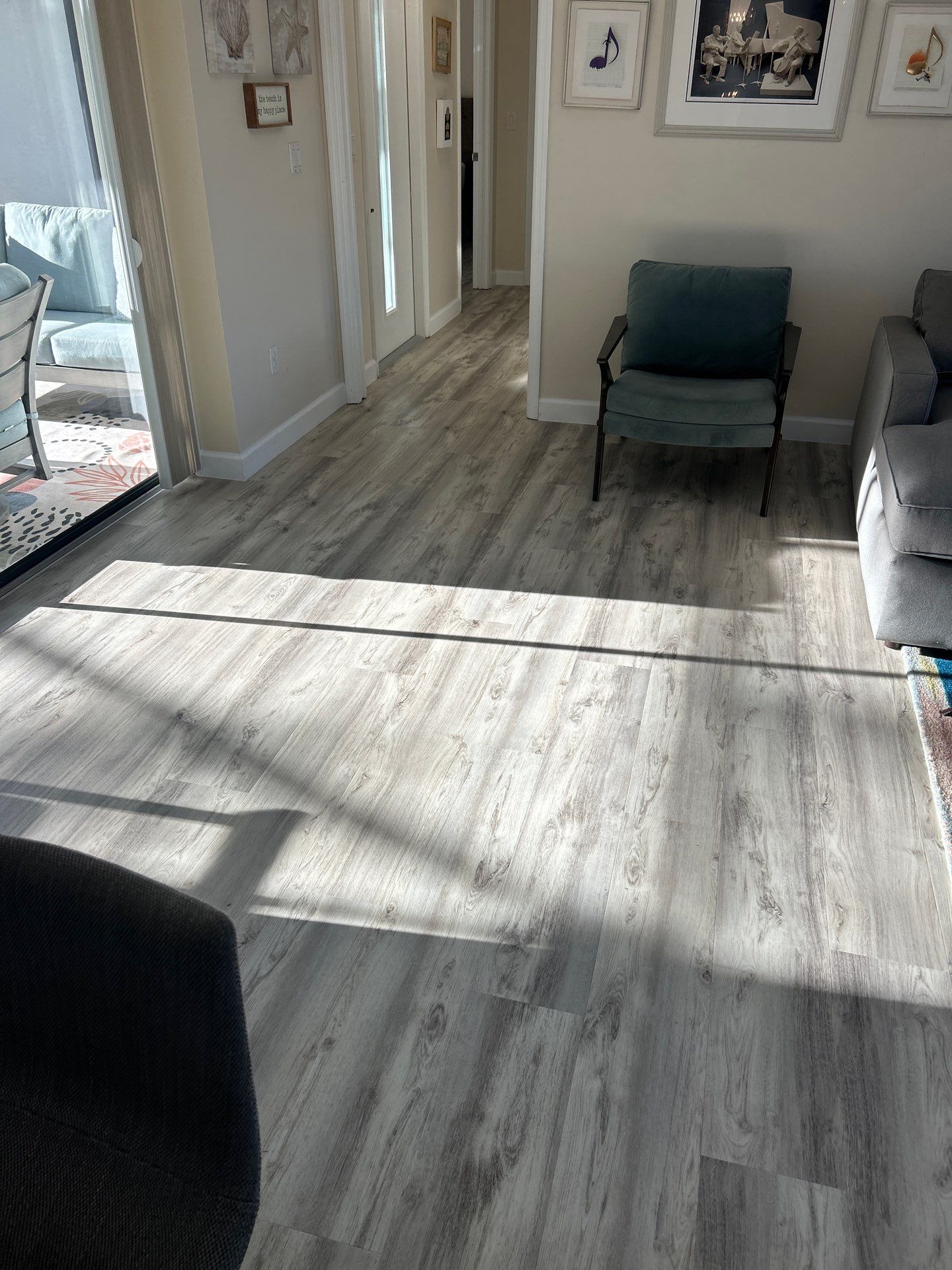 LVP Install in living room/ Kitchen by Vrmmm Flooring