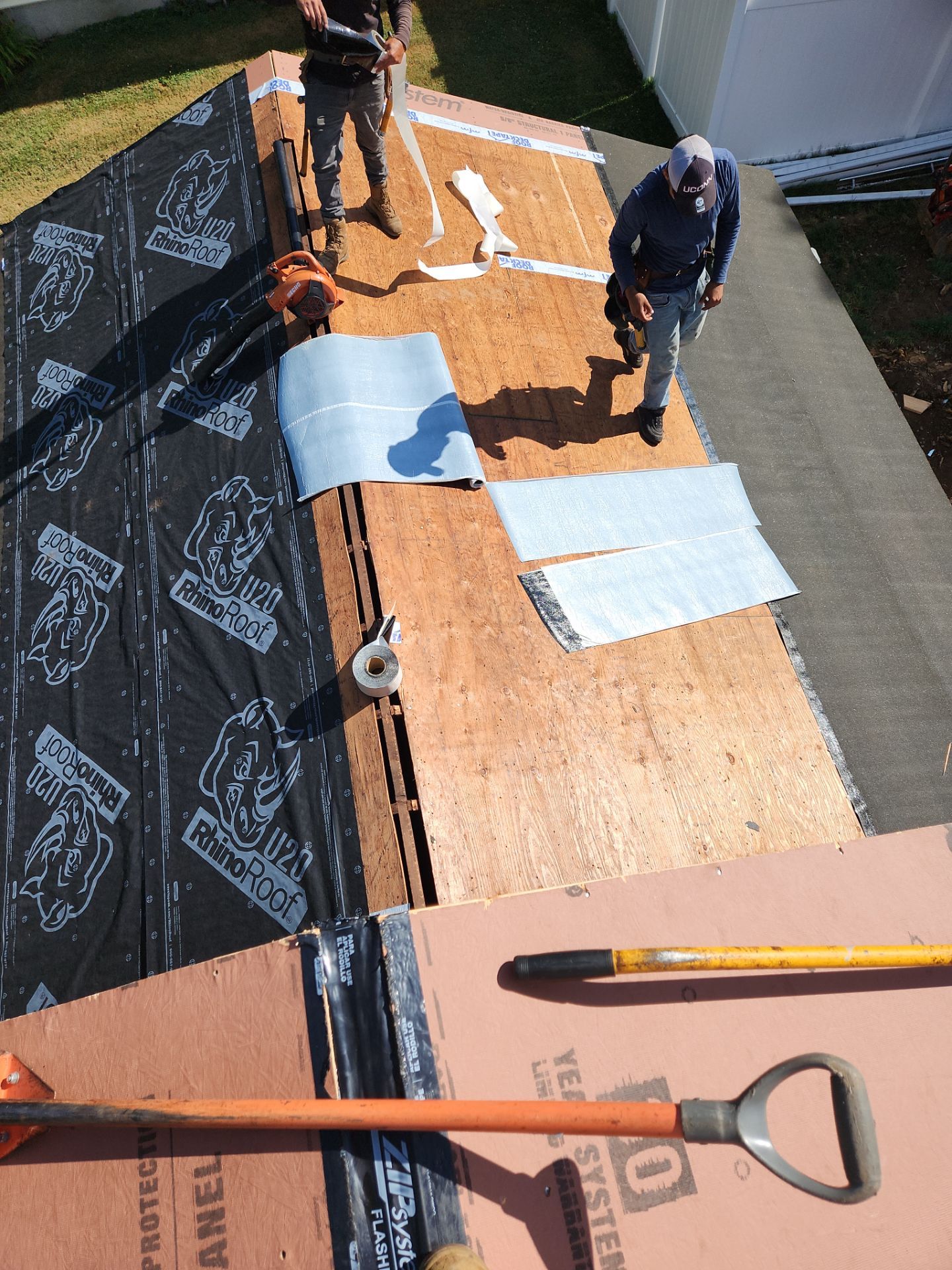 Residential Roofing Installation using Owens Corning TruDefinition Duration AR - Slatestone Gray by A Plus Exterior