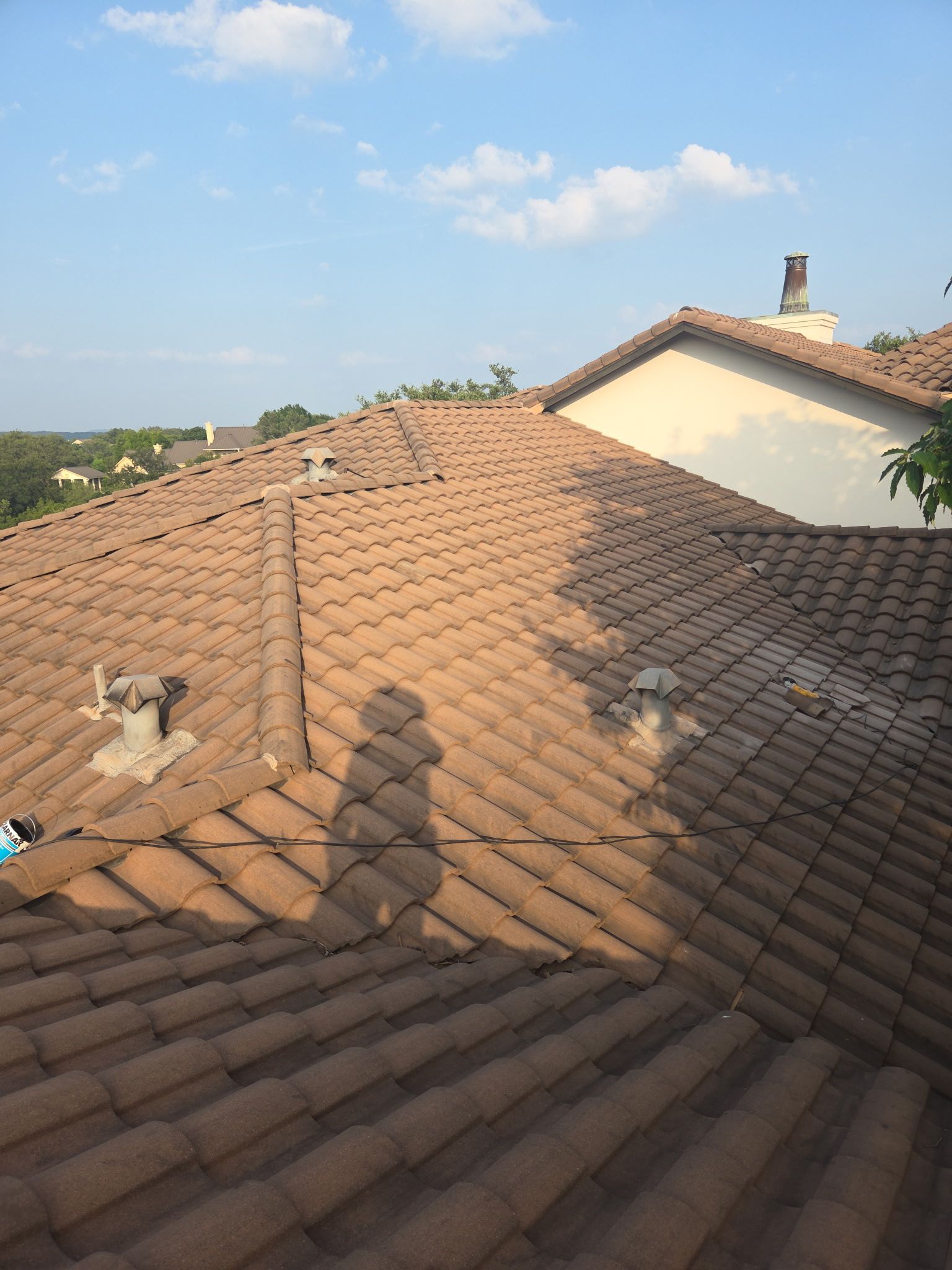 Lots of tile repairs out in Spicewood by REPS OF TEXAS