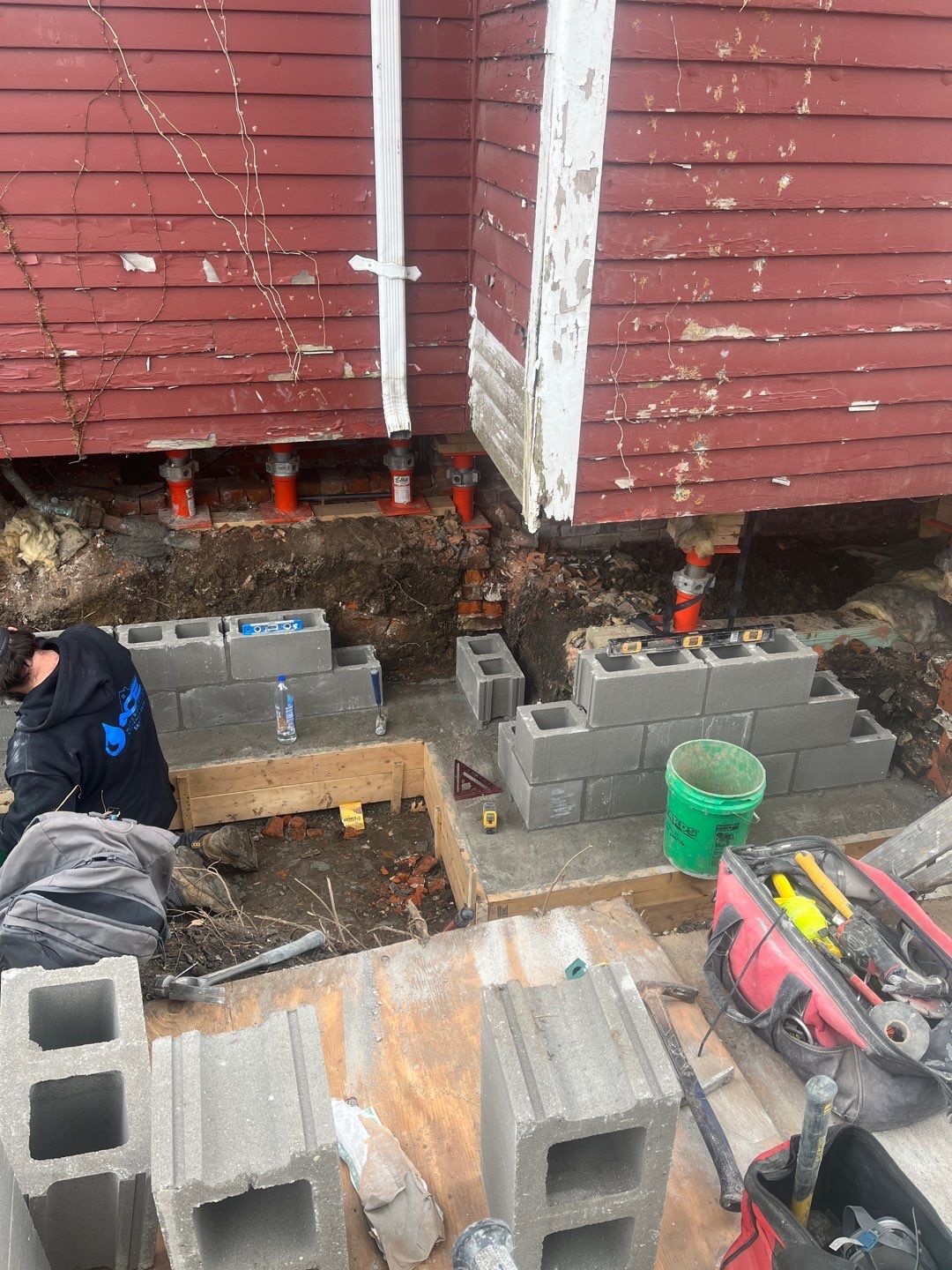 Excavation, Foundation Rebuild, and Masonry Repair by ACE Waterproofing & Basement Solutions