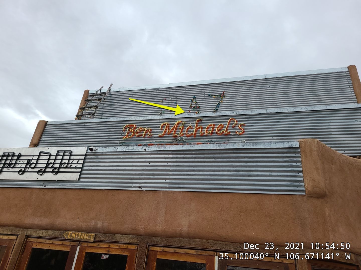 TPO Roof Replacement on entry of Albuquerque Restaurant