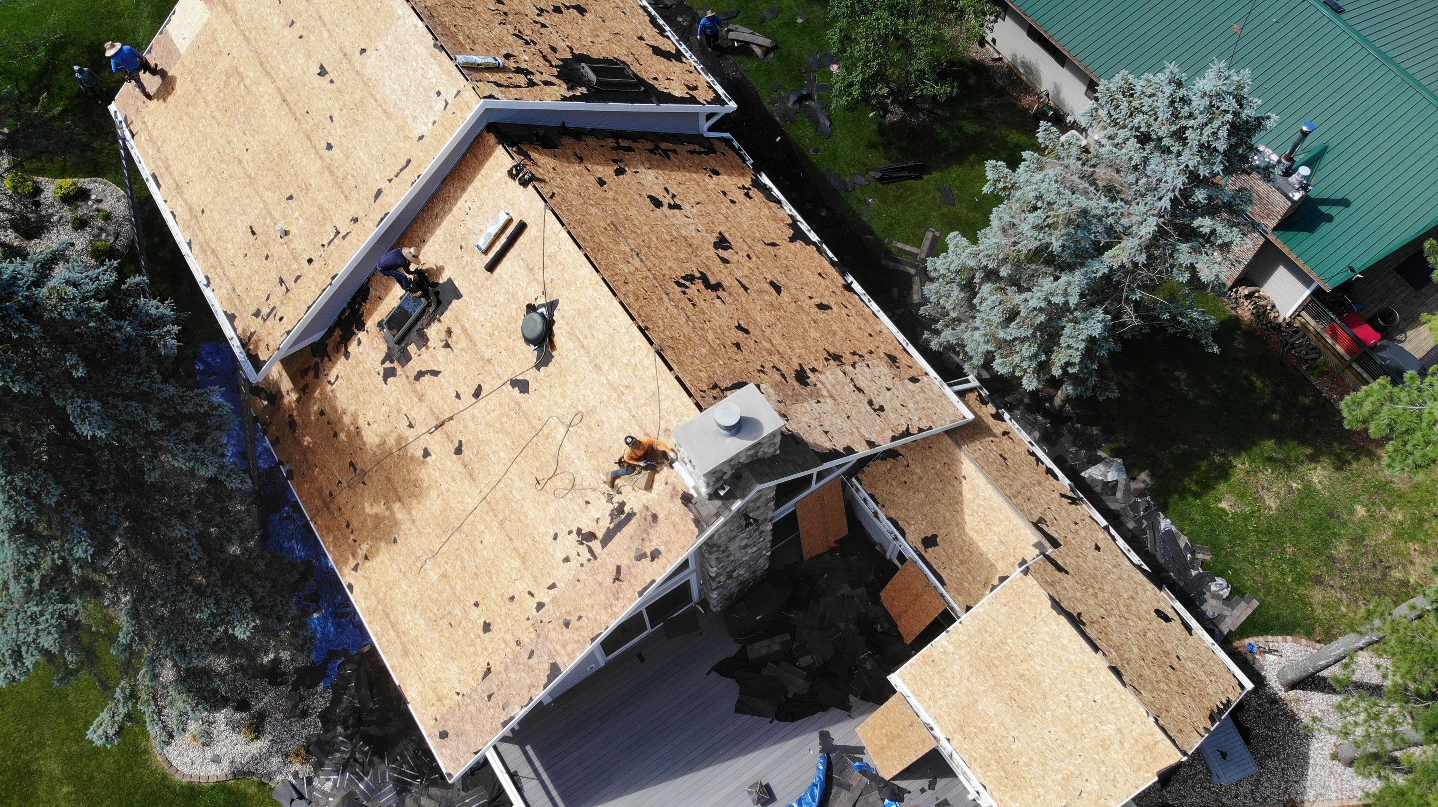 Nekoosa Residential Roof Replacement with Architectural Shingles and Skylights by Mr Roof & Remodeling Co