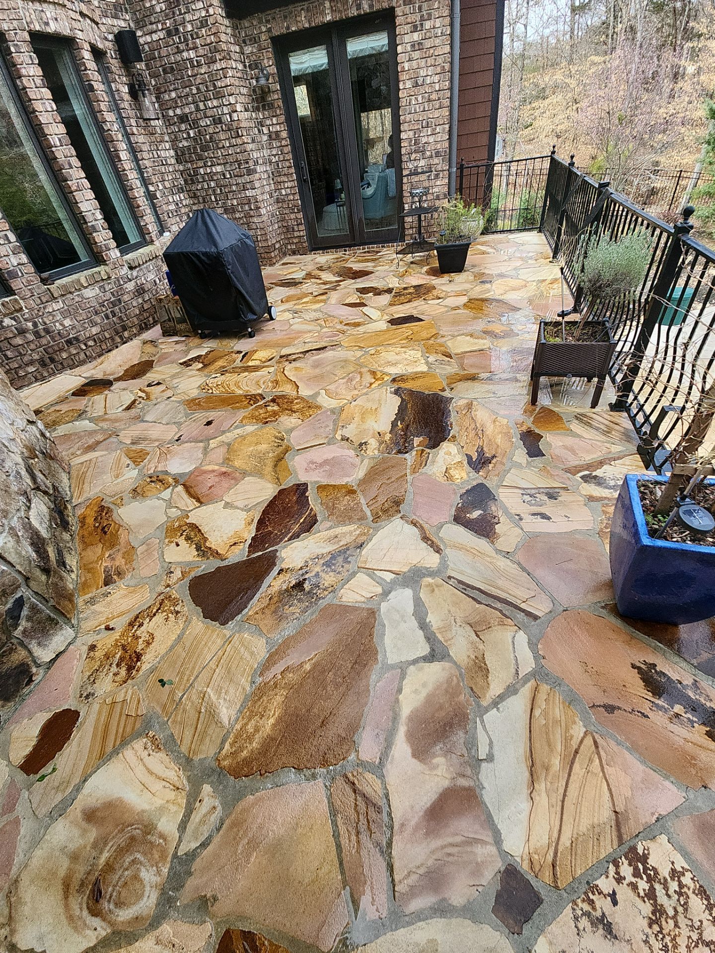travertine  using Concrete Sealant by DuraSeal