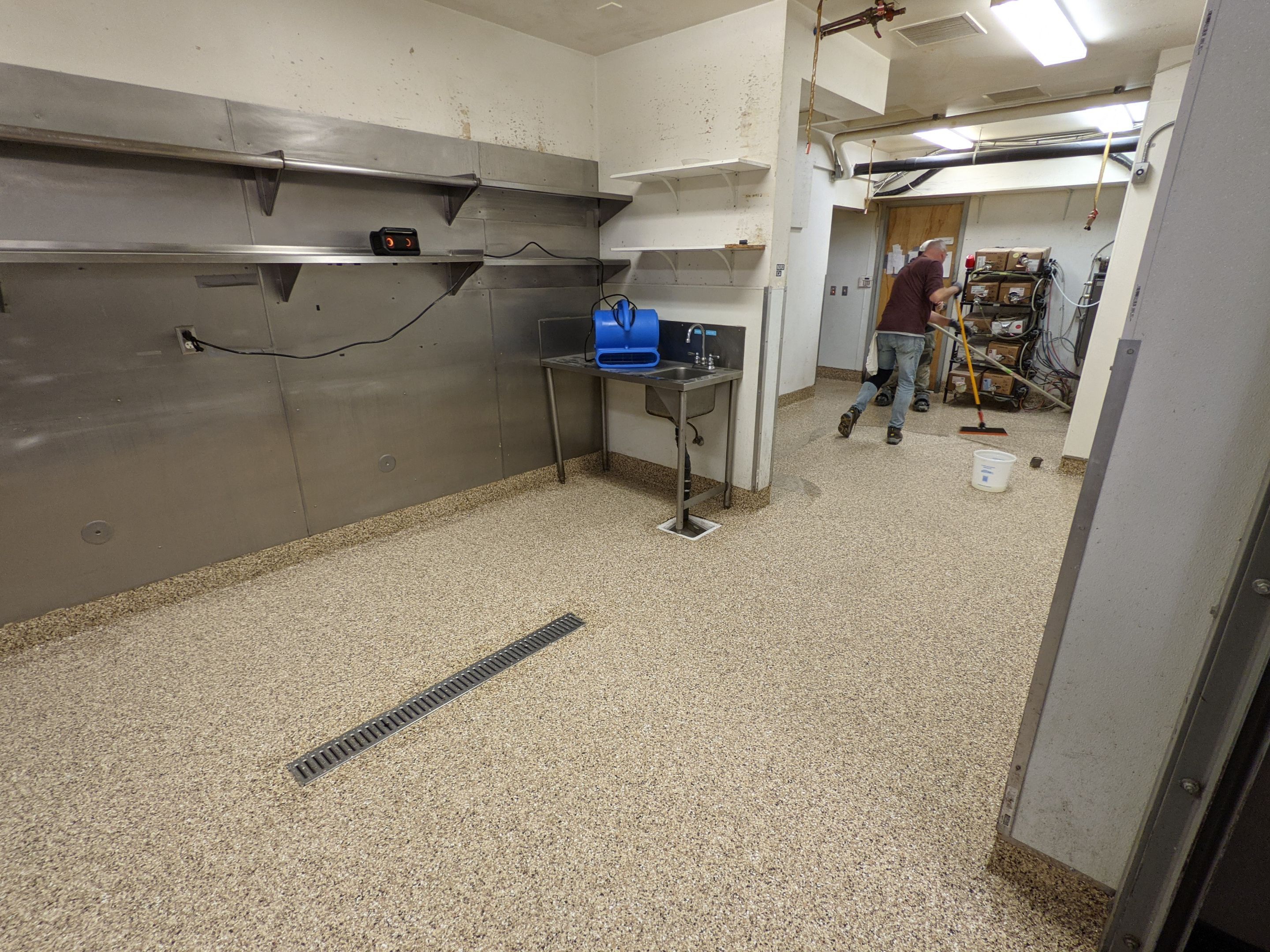 Commercial Floor Transformation using Penntek Evolution System by Croc Coatings, LLC