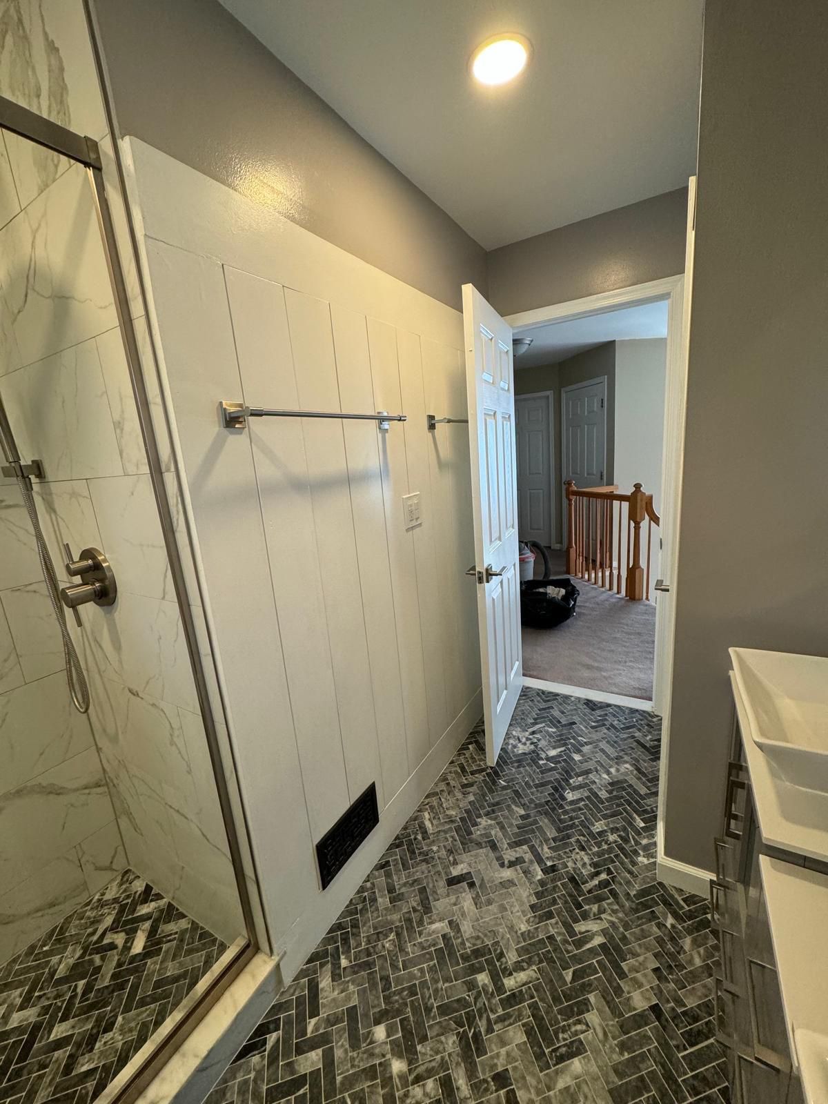 Bathroom Remodel using Tile by Home Concepts Construction