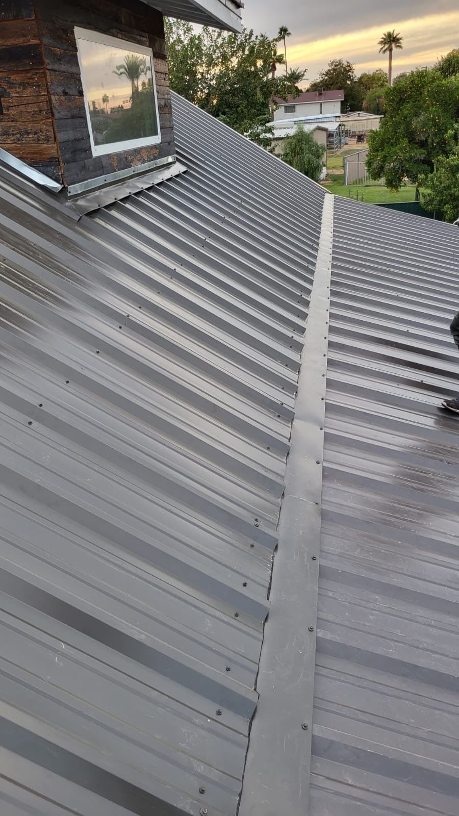 Ash Gray Exposed Fastener  by Reimagine Roofing