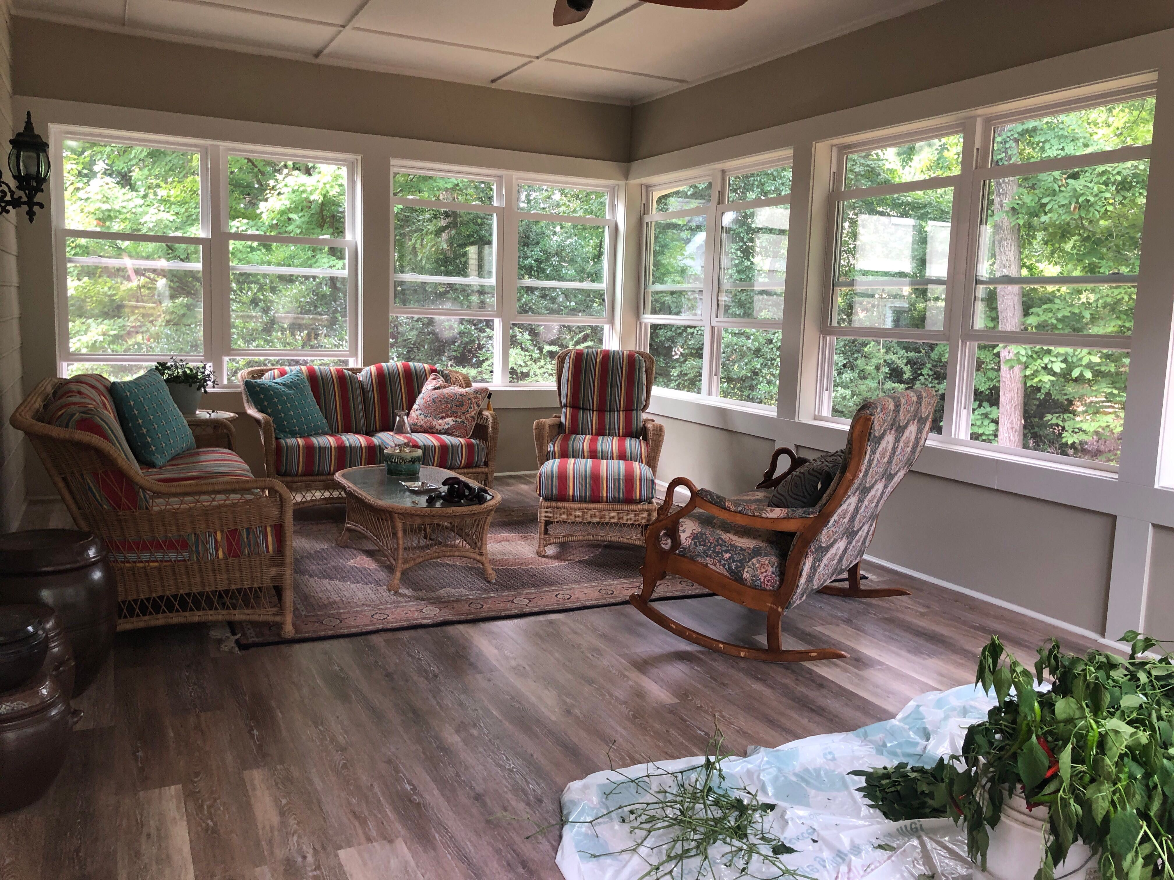 Second-Story Sunroom Addition and Screened Porch Conversion in Dunwoody by Swift Home Renovations 