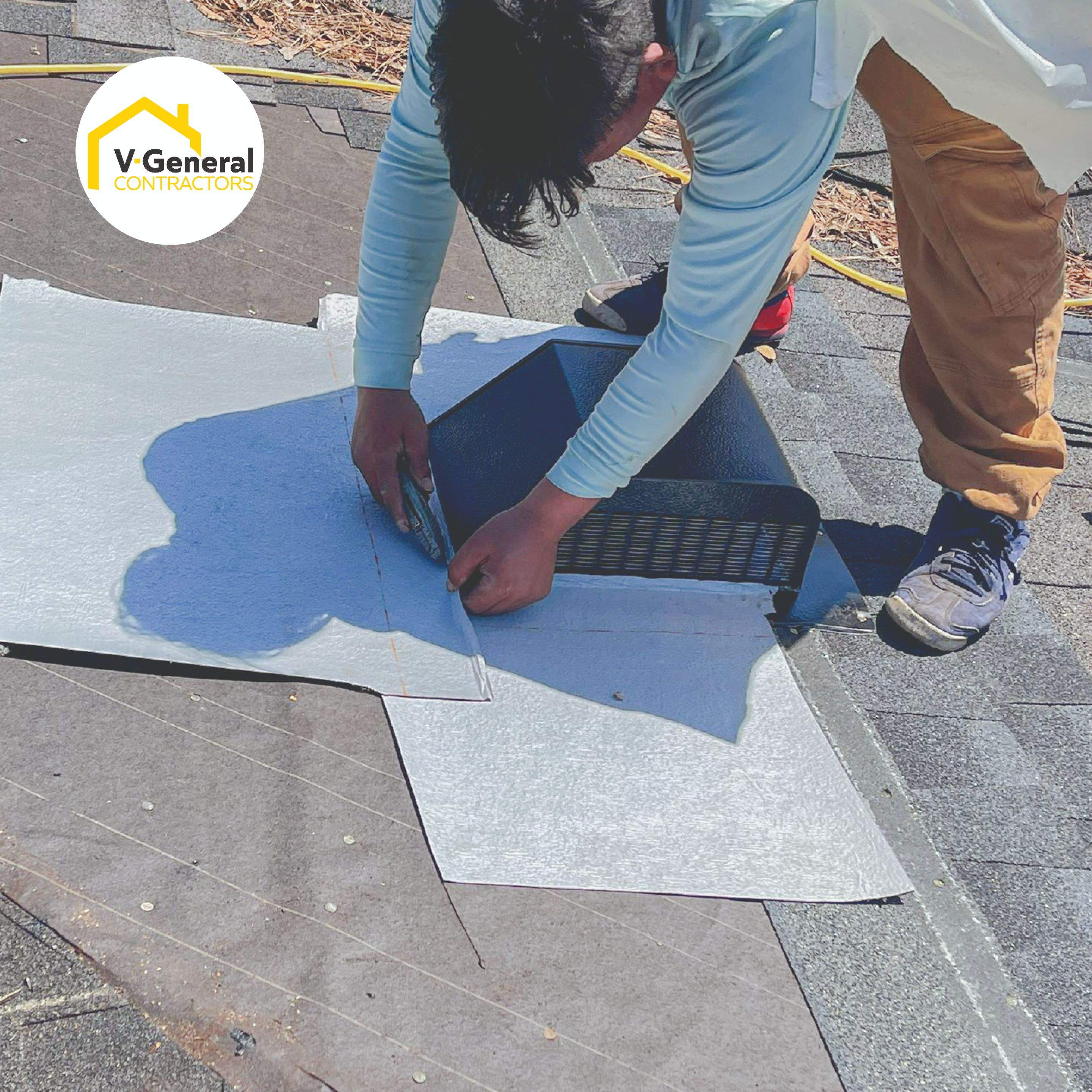 Roof Repair. Using GAF HDZ by V General Contractors 