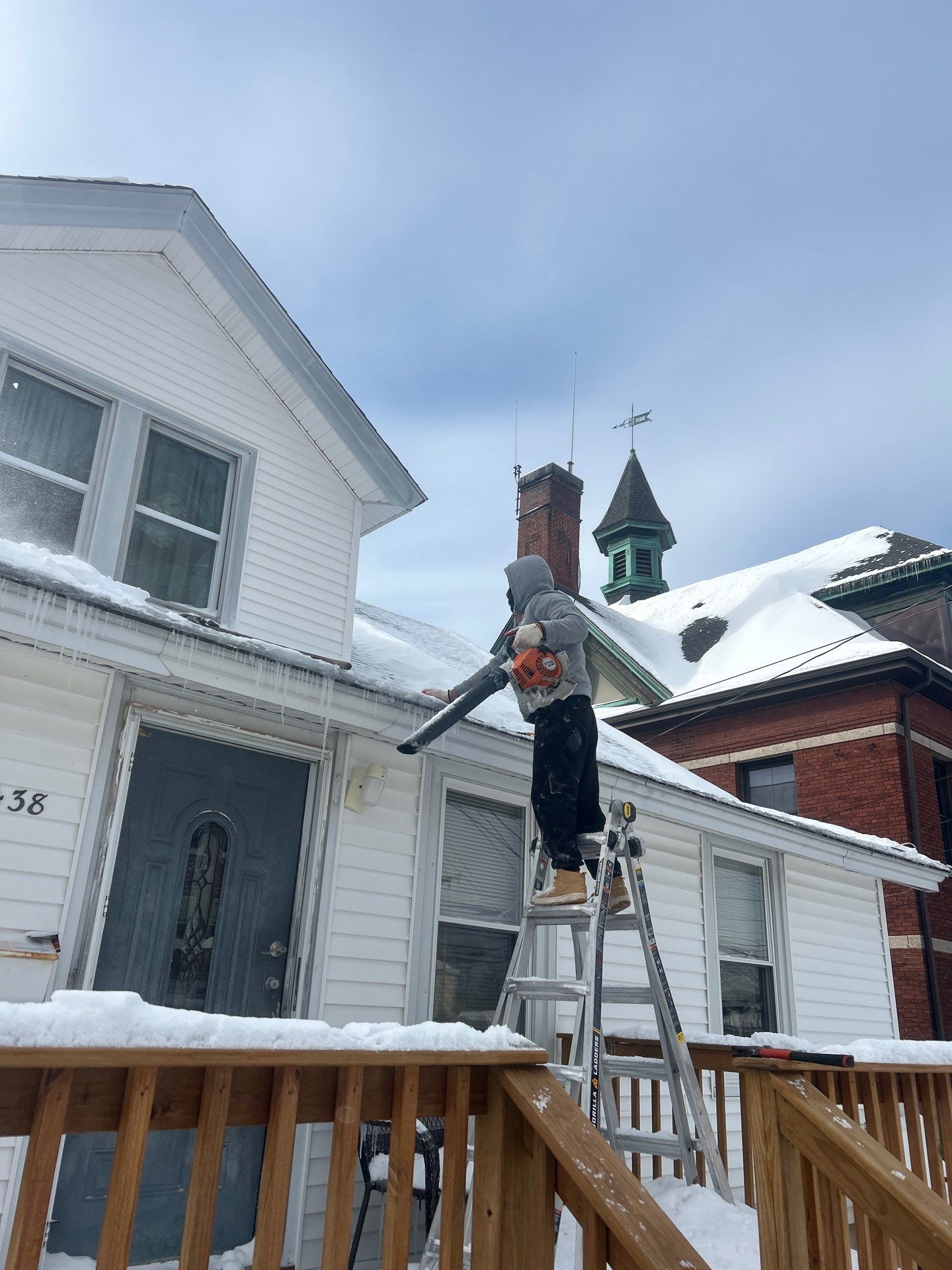 Emergency Snow Removal & Roof Tarp Installation in Lawrence, MA by Mighty Dog Roofing of Greater Middlesex County